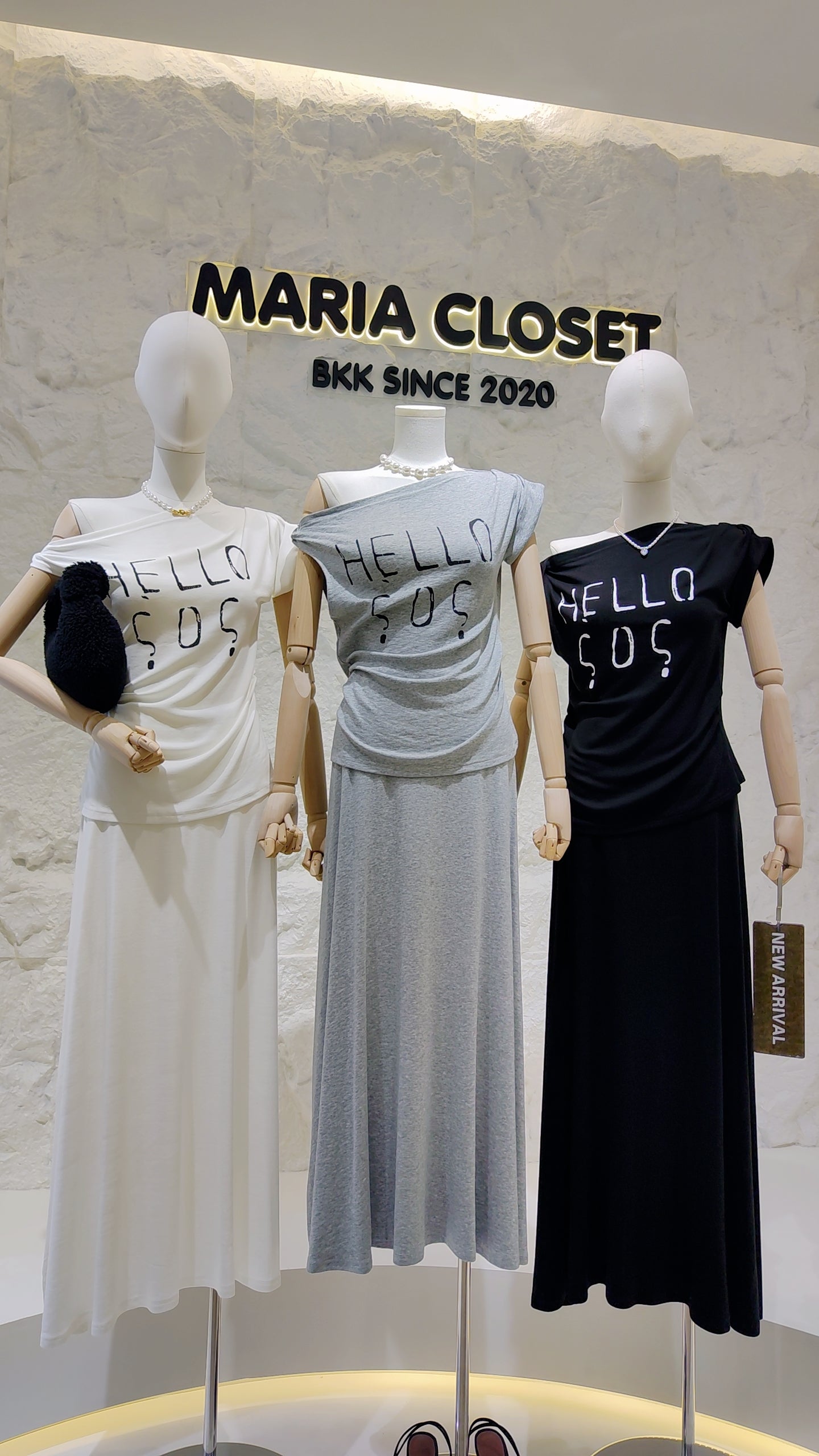 The "HELLO SOS" Graphic Top & Skirt Set