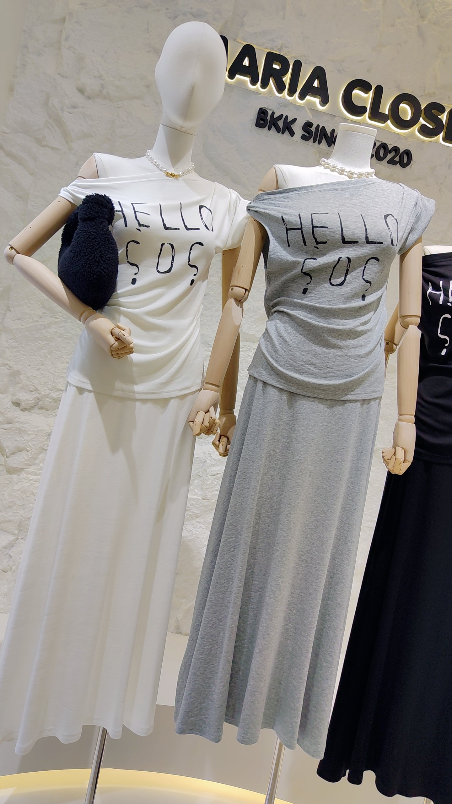 The "HELLO SOS" Graphic Top & Skirt Set