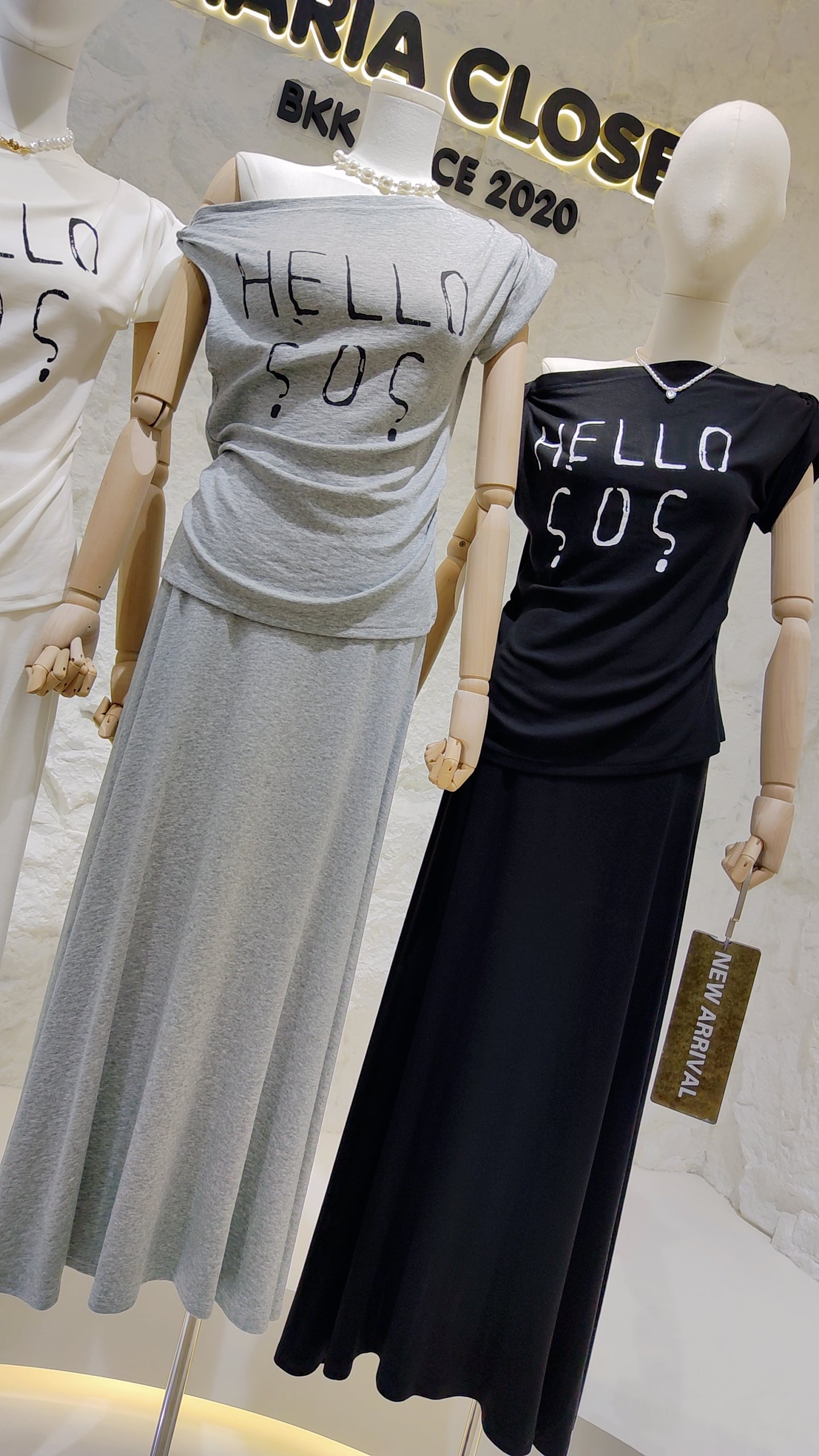 The "HELLO SOS" Graphic Top & Skirt Set