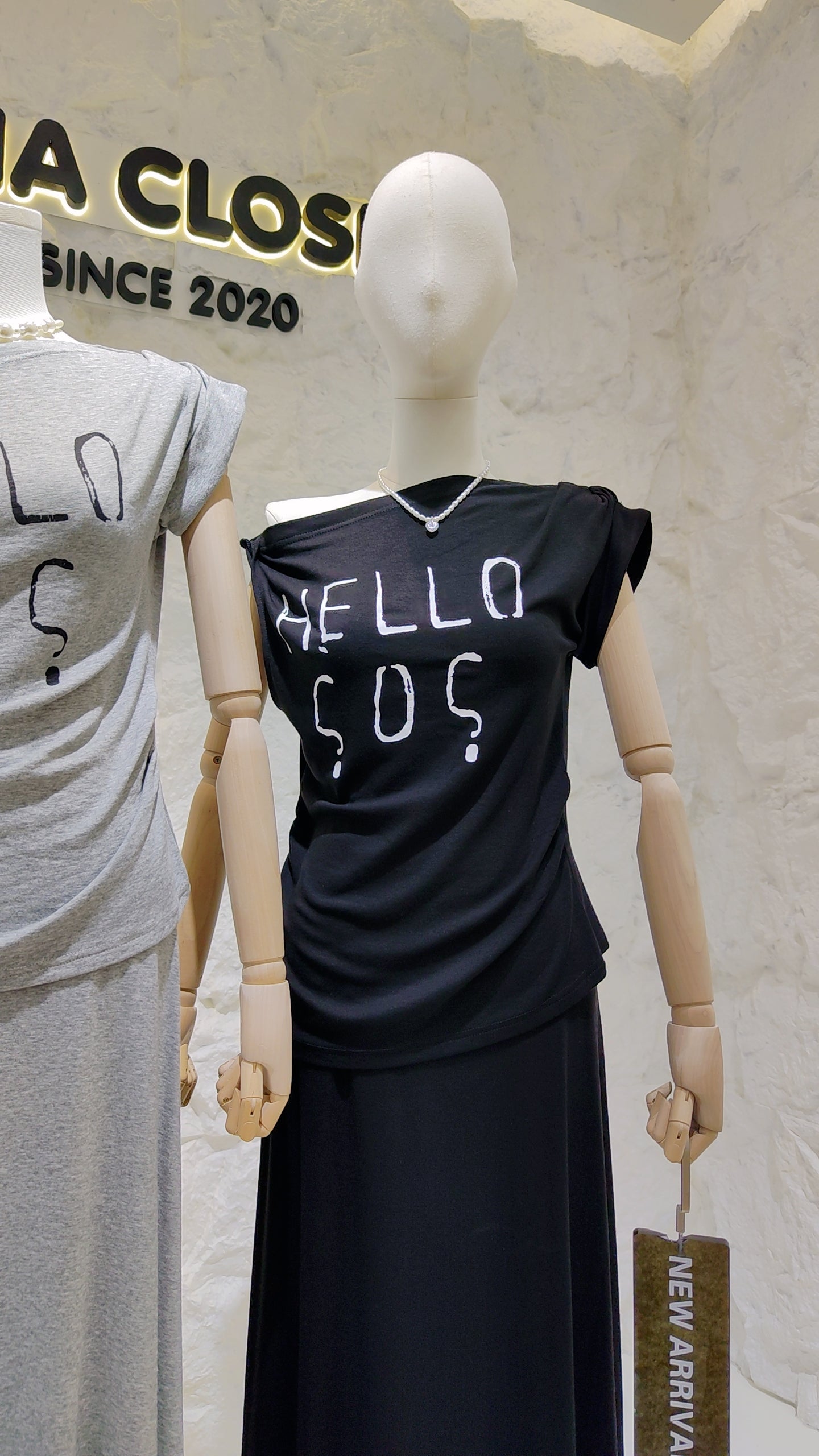 The "HELLO SOS" Graphic Top & Skirt Set