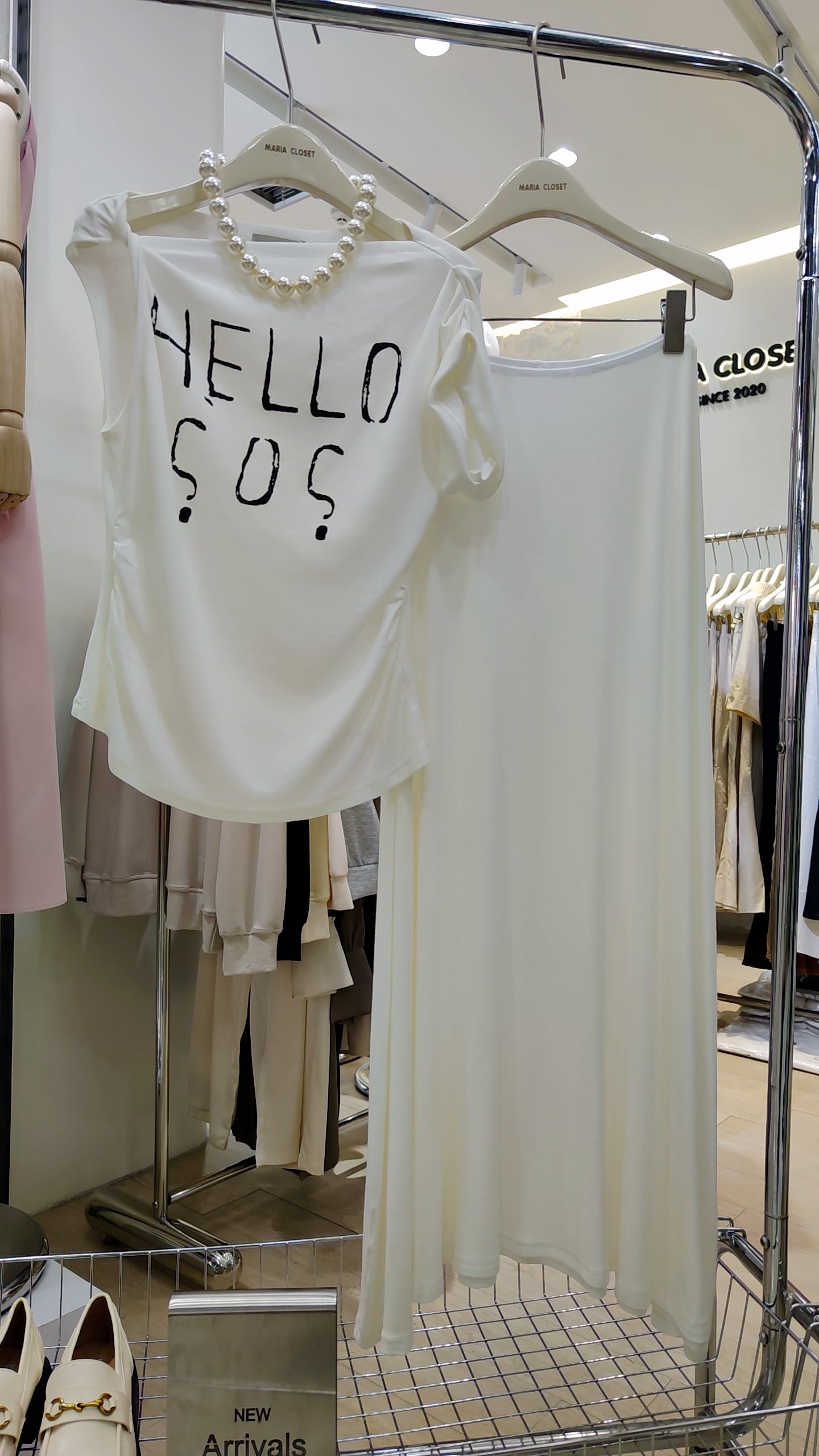 The "HELLO SOS" Graphic Top & Skirt Set