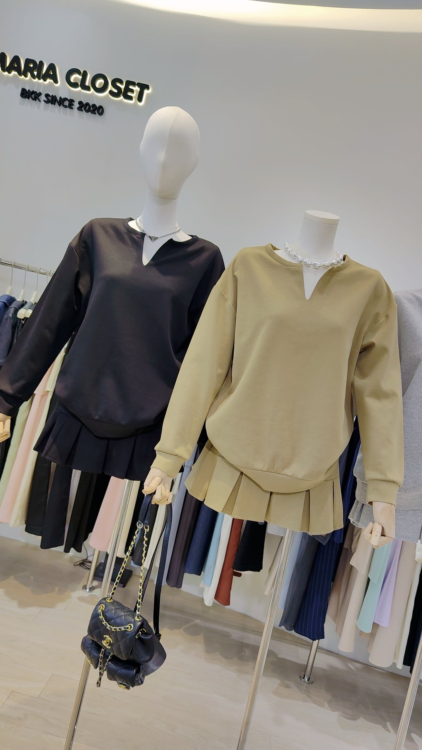 The "Maria Iconic" Pleated Skirt Set