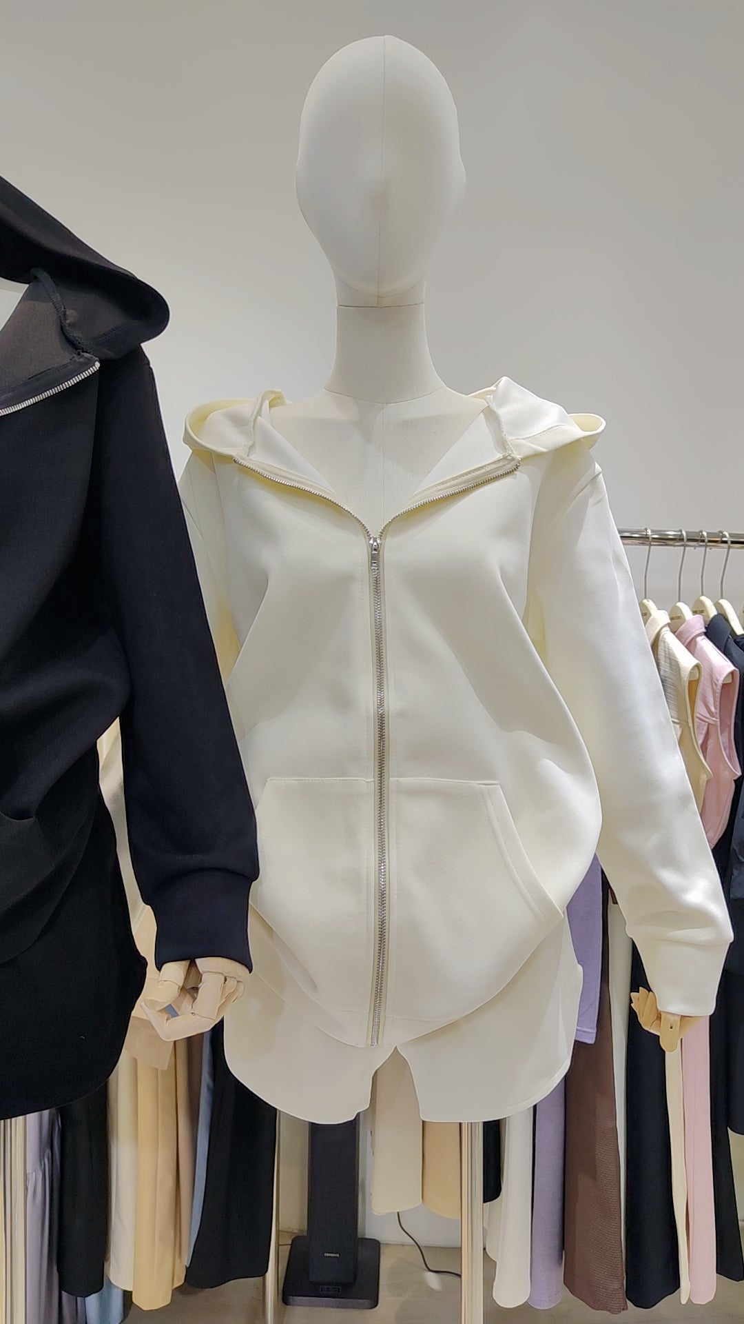 The "Cozy Terry" Co-ord Set - Cream - Maria Closet Bangkok Wholesale Fashion