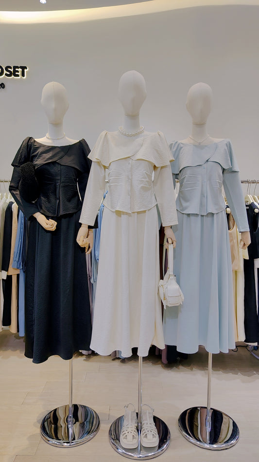 Maria's "Overlap Shoulder" Co-ord Set