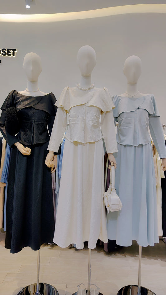 Maria's "Overlap Shoulder" Co-ord Set