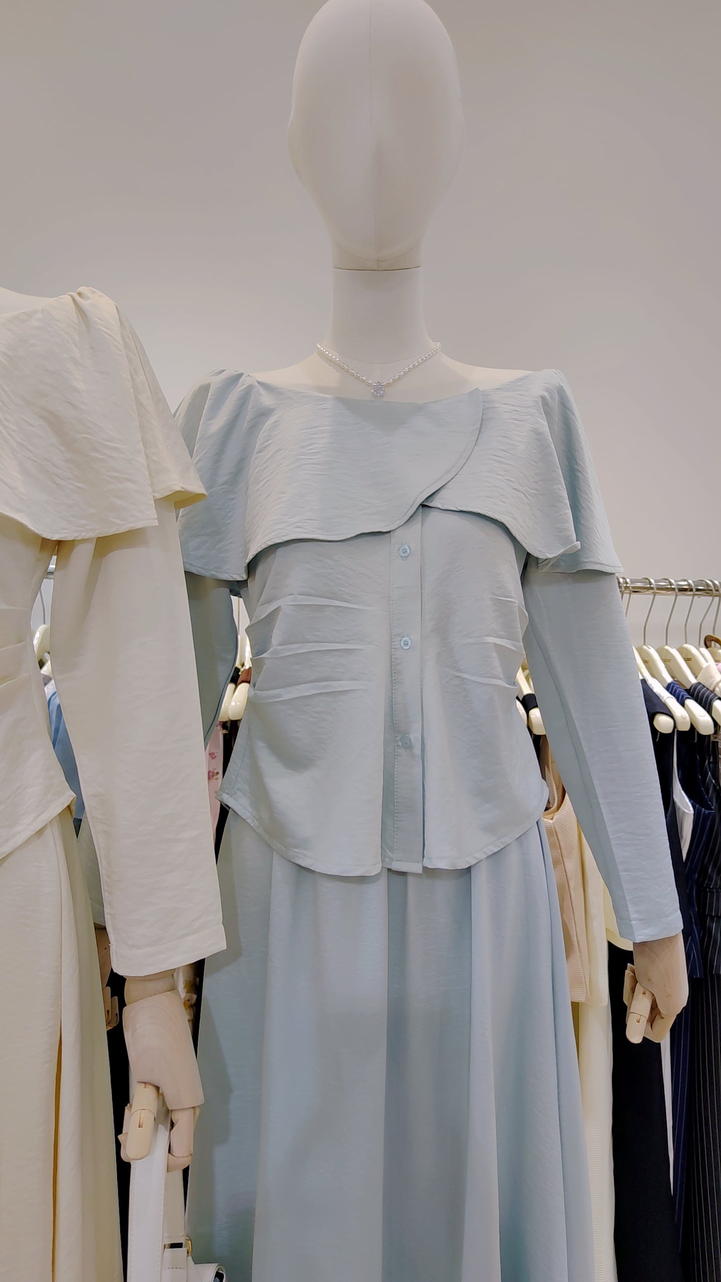 Maria's "Overlap Shoulder" Co-ord Set