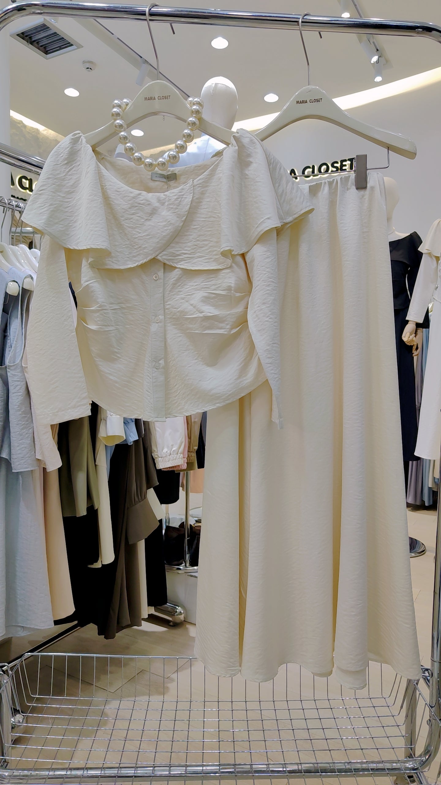 Maria's "Overlap Shoulder" Co-ord Set