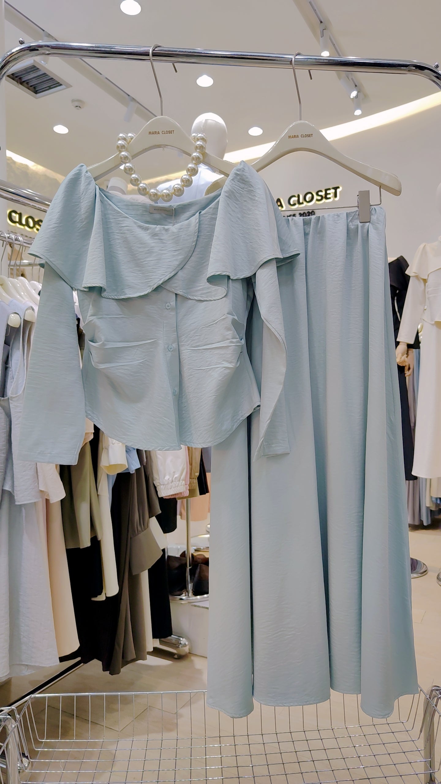 Maria's "Overlap Shoulder" Co-ord Set