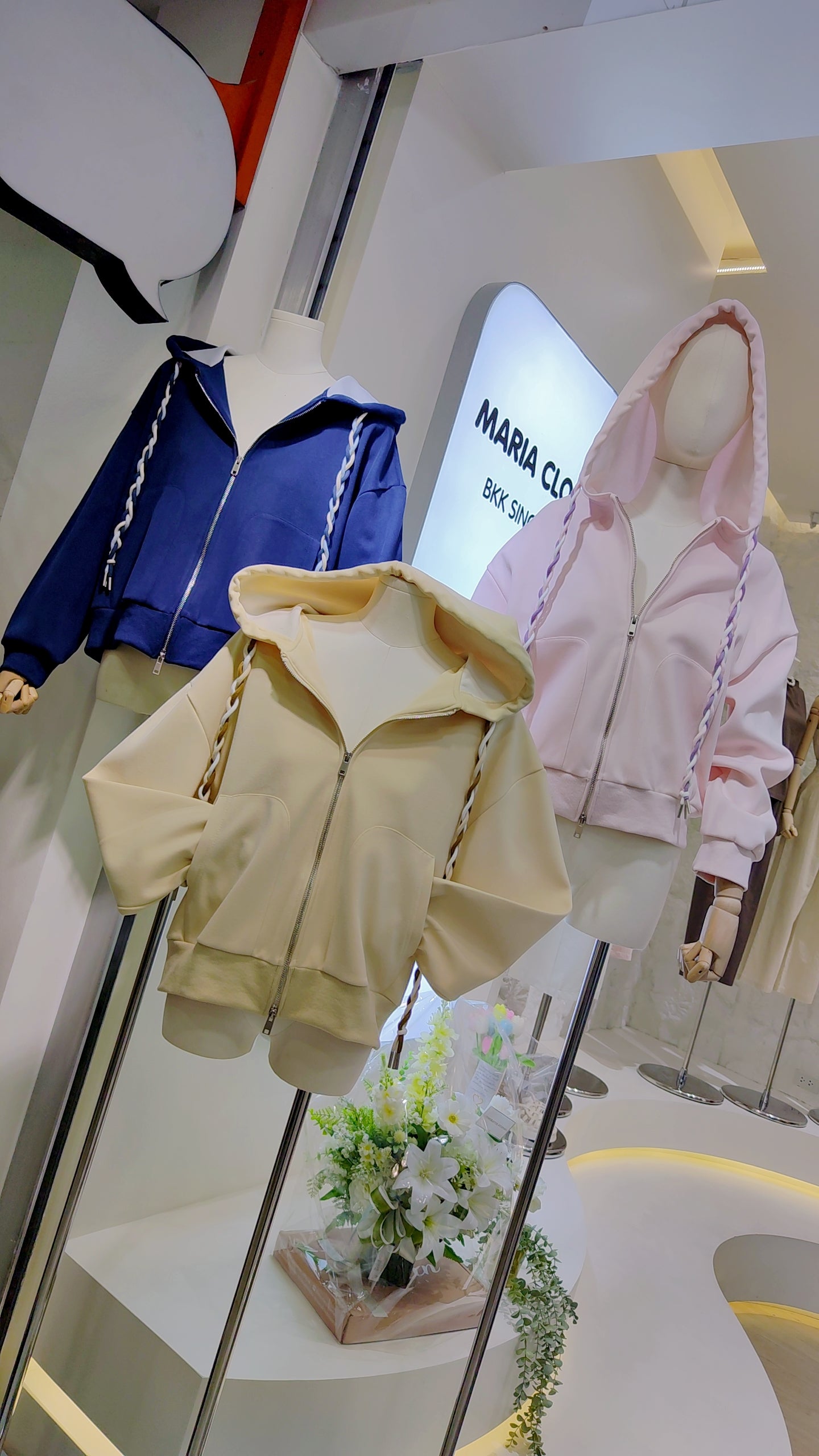 The "Braided Cord" Zip Hoodie