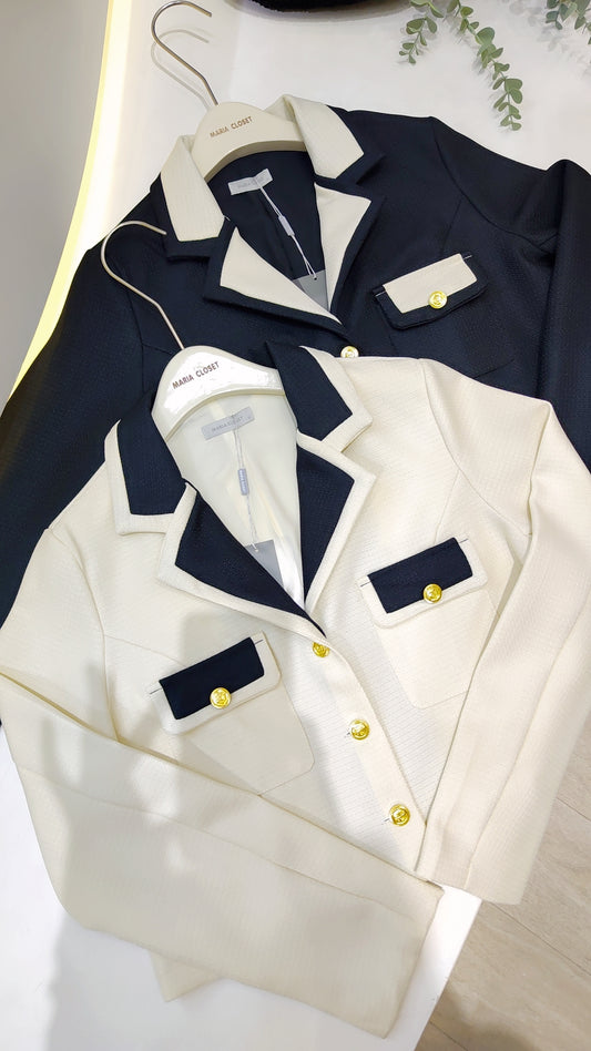 The "Two-Tone" Maria Blazer