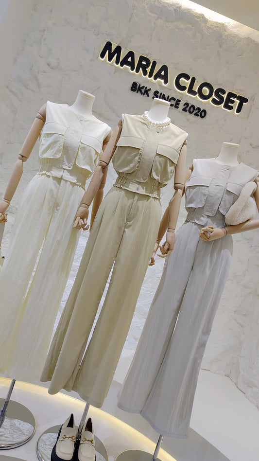 The "Cargo Pocket" Sleeveless Set