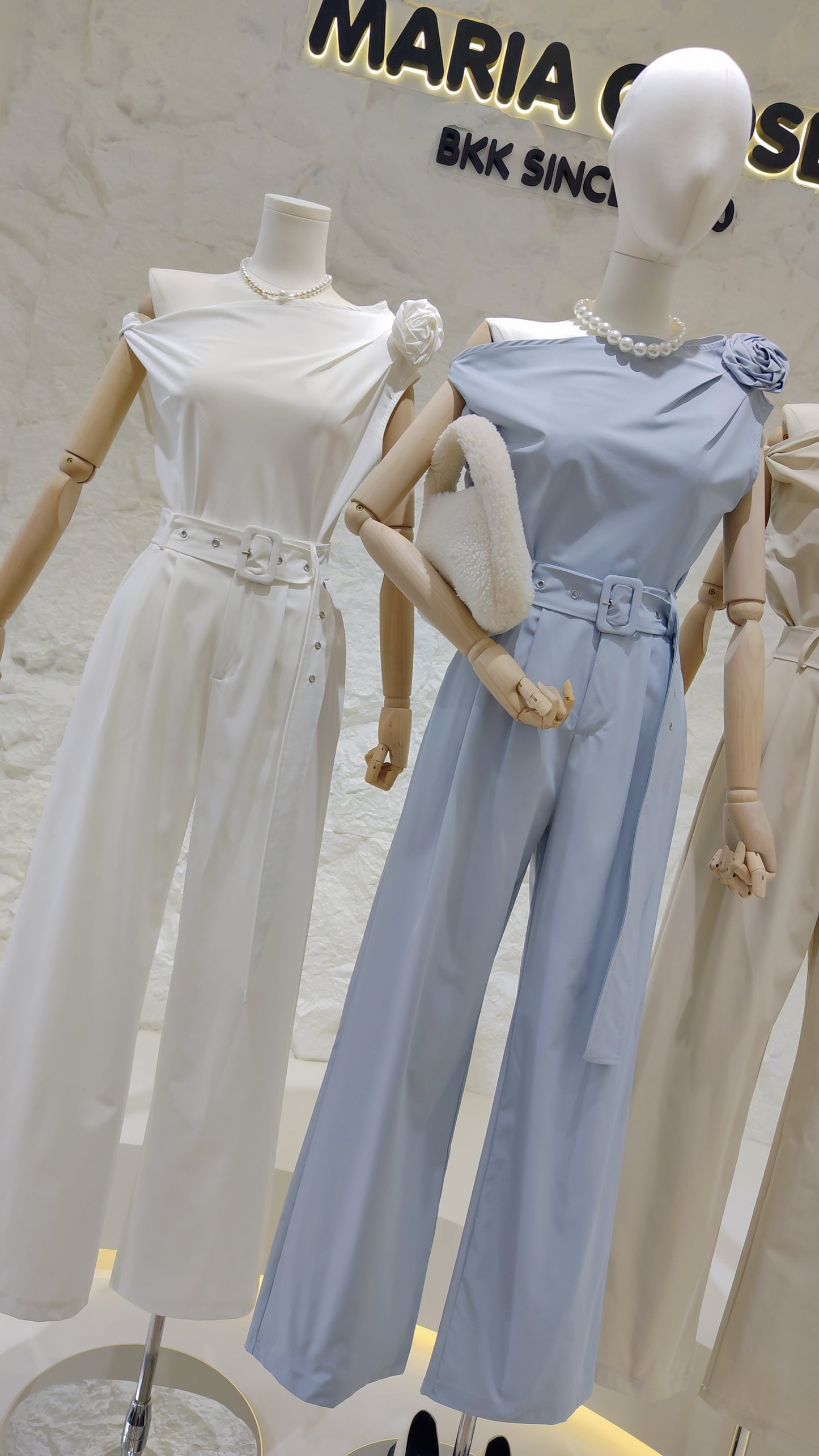 The "Rosette Brooch" Top & Pants Set