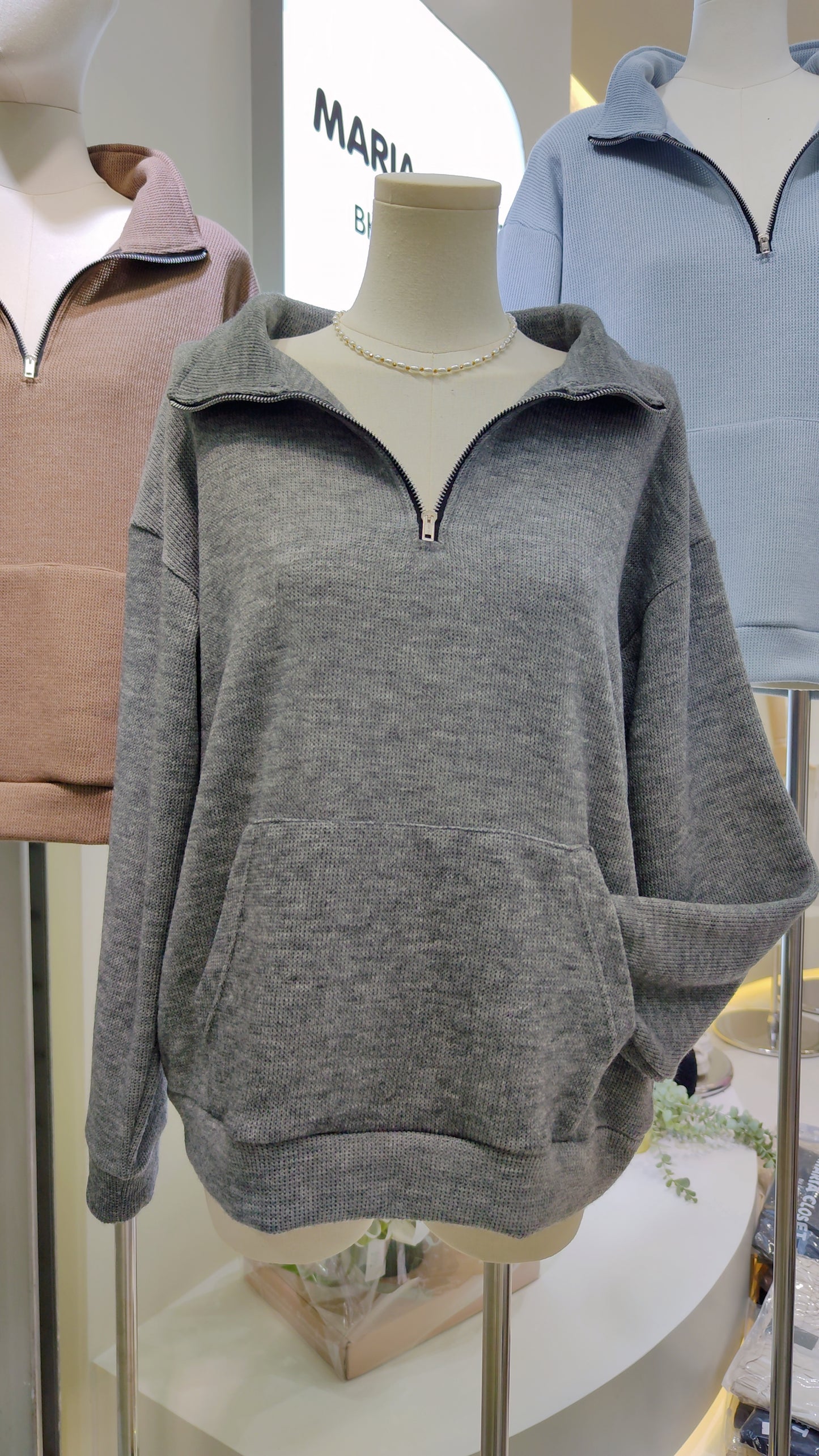 The "Aspen" Ribbed-Knit Pullover