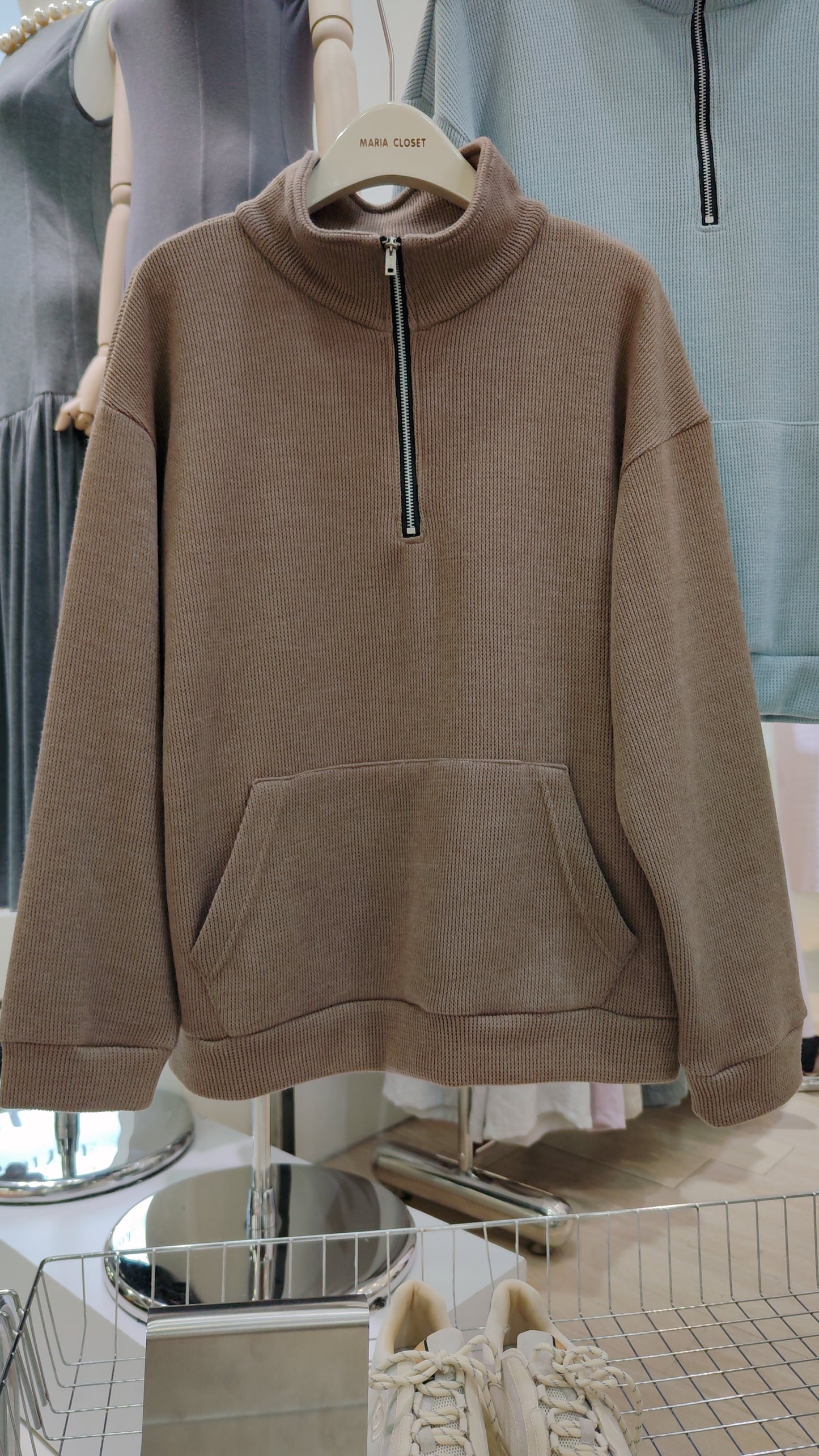 The "Aspen" Ribbed-Knit Pullover