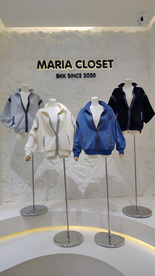 The "Varsity" Plaid Trim Jacket