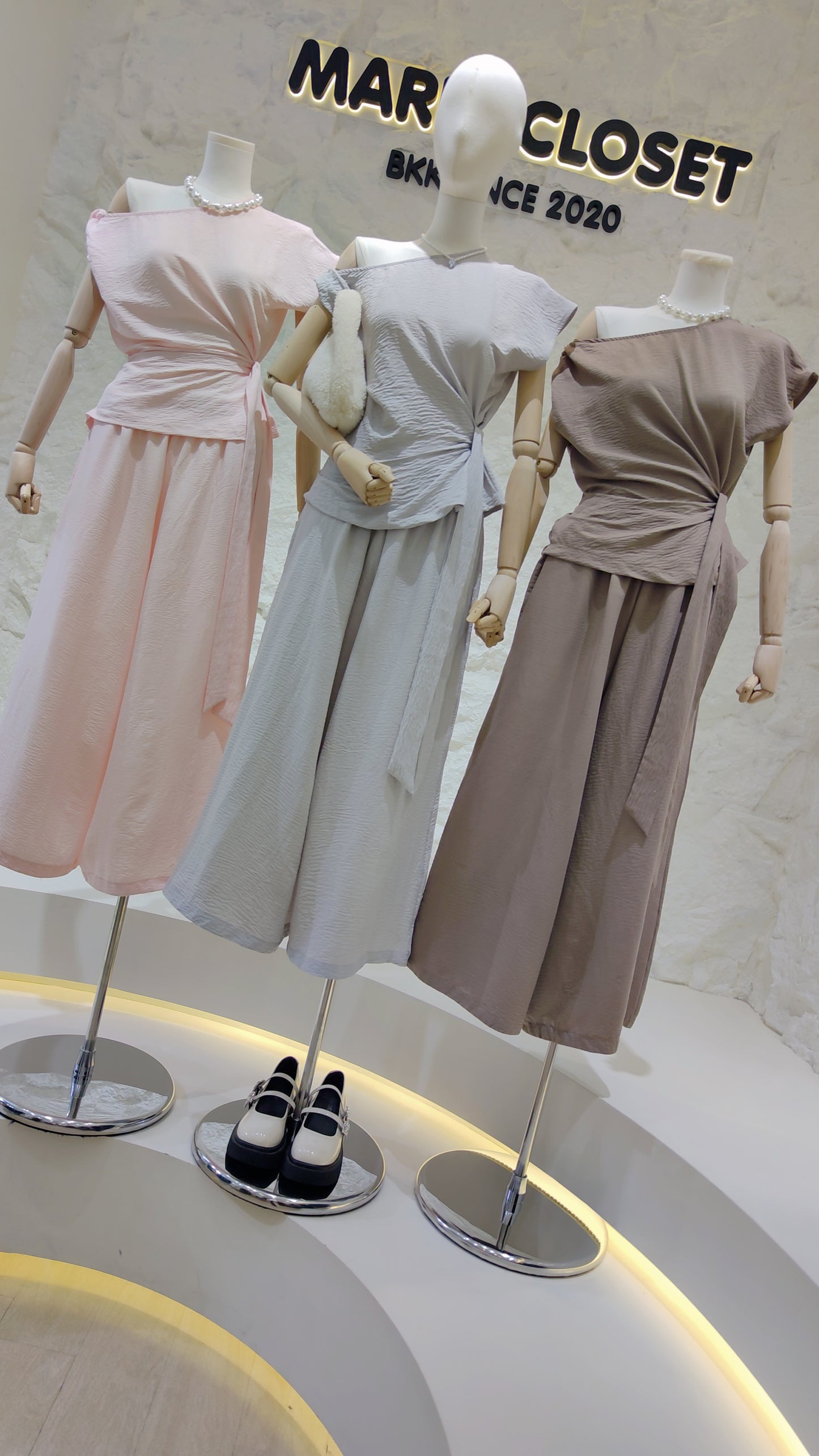 The "Diana" Draped Tie Set