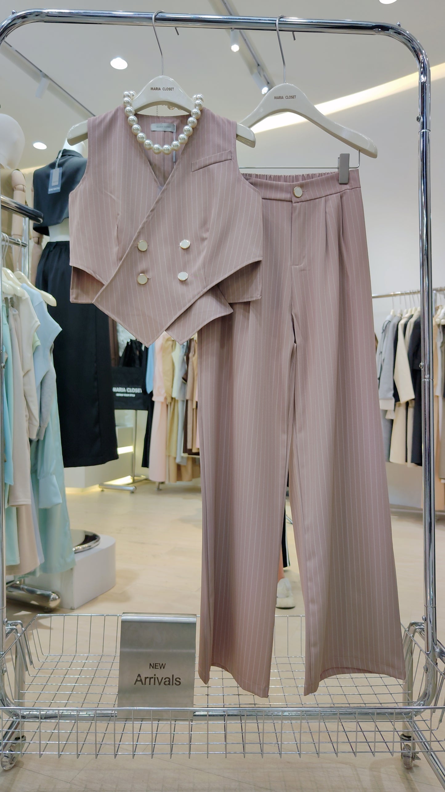 The "Wall Street" Pinstripe Set: