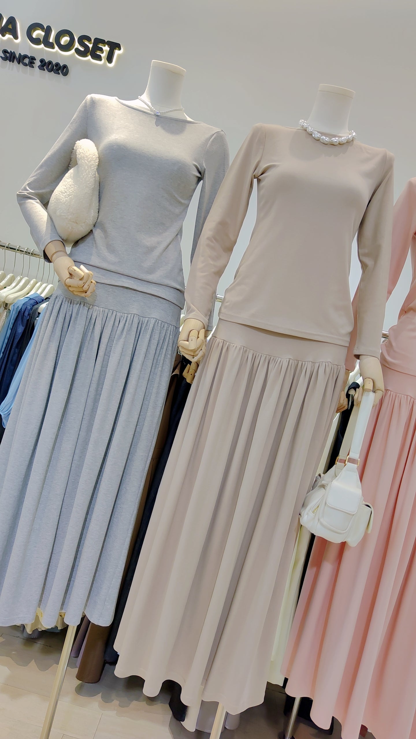 The "Flowy Knit Skirt" Two-Piece Set: