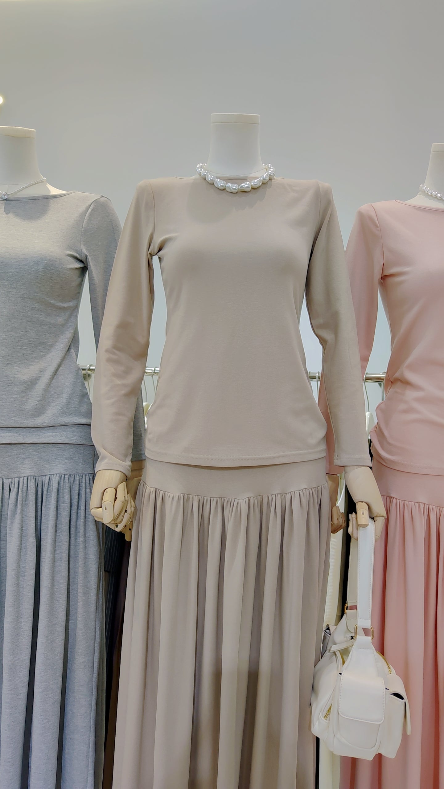The "Flowy Knit Skirt" Two-Piece Set: