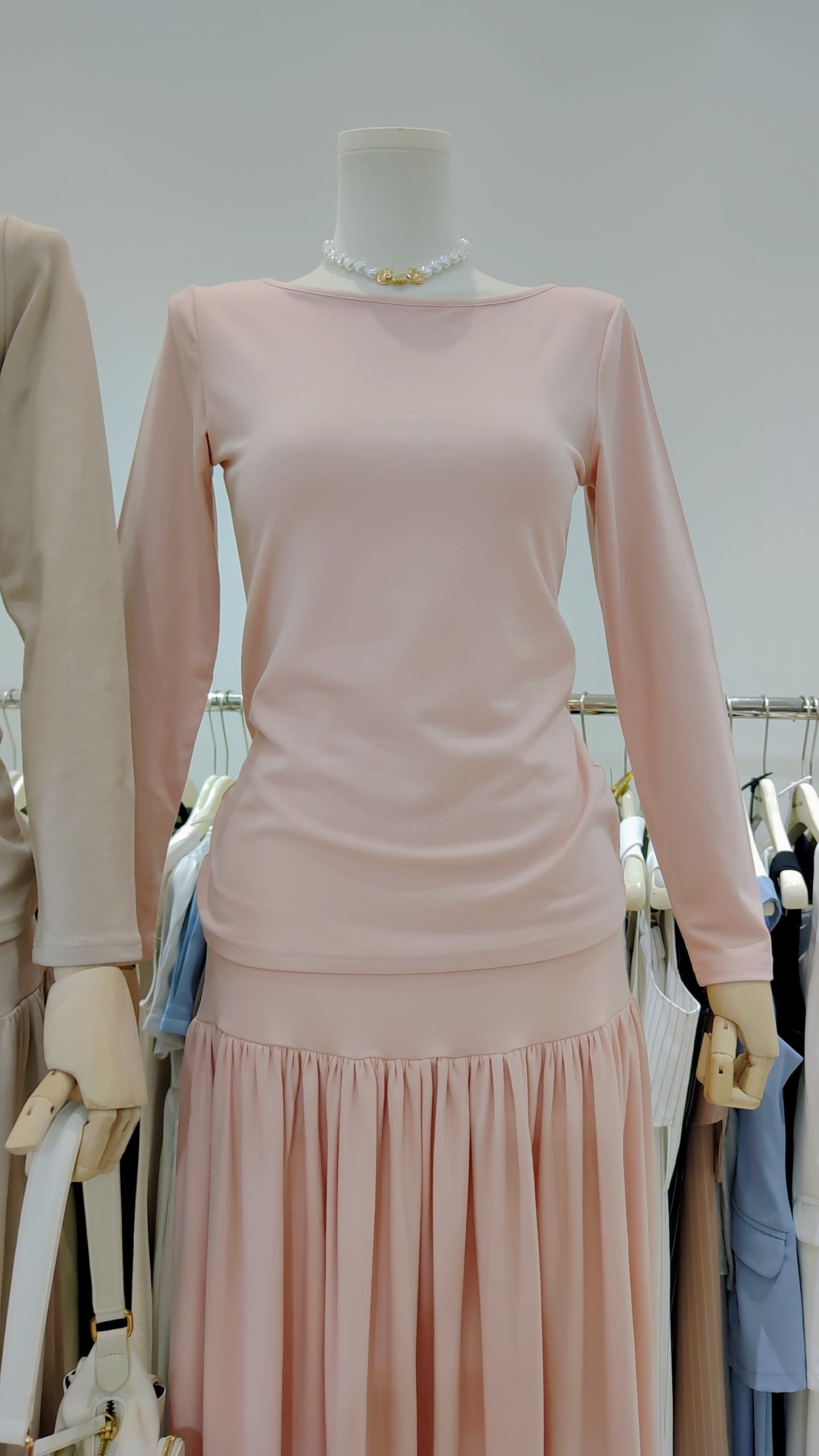The "Flowy Knit Skirt" Two-Piece Set: