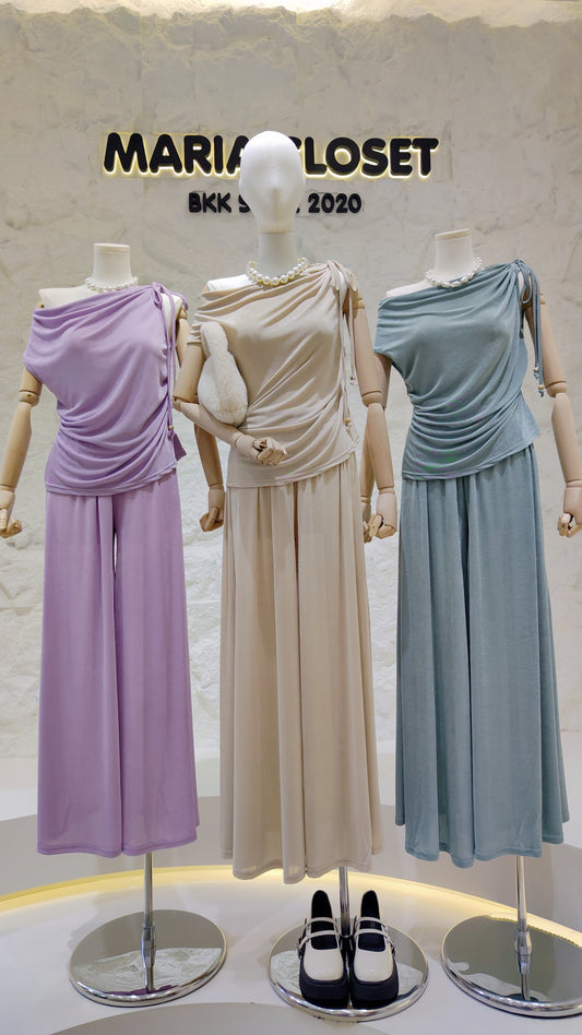 The "Convertible Drape-Neck" Set