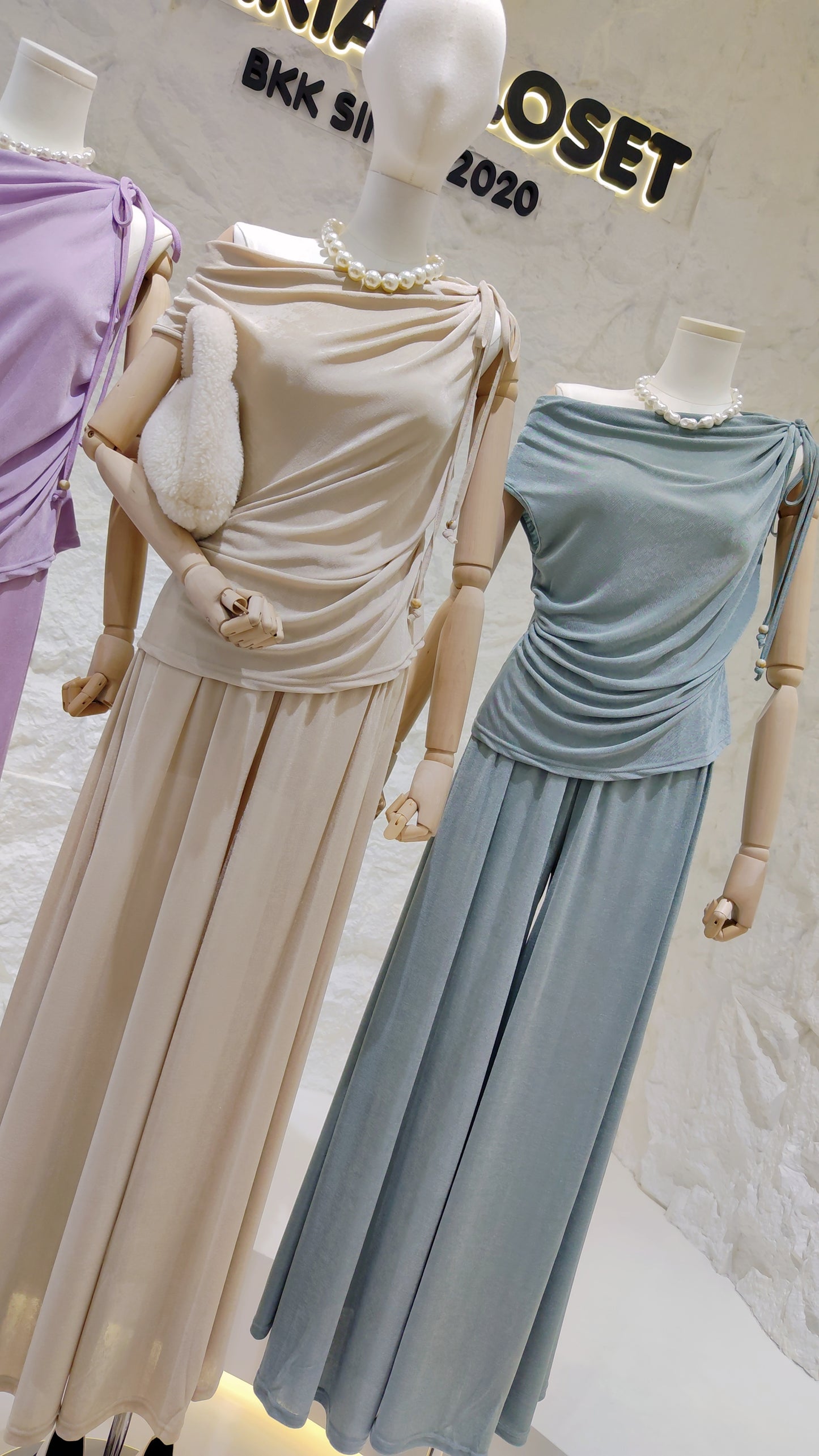 The "Convertible Drape-Neck" Set