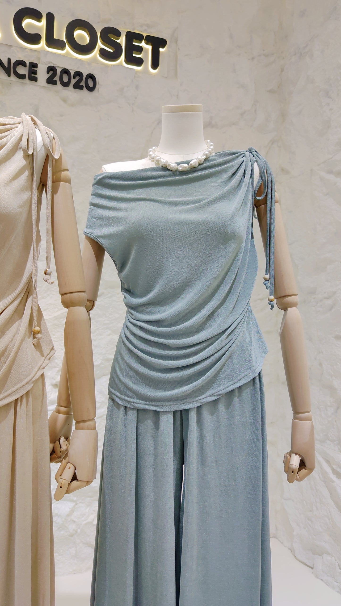 The "Convertible Drape-Neck" Set
