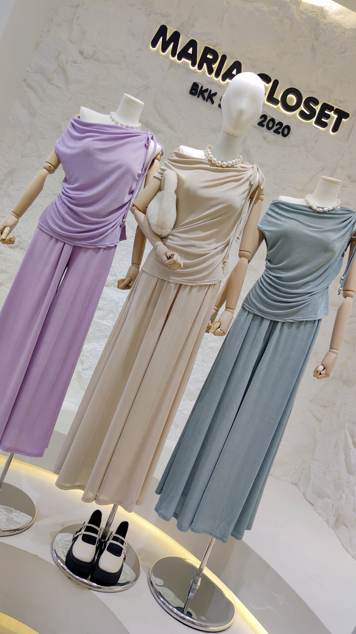 The "Convertible Drape-Neck" Set