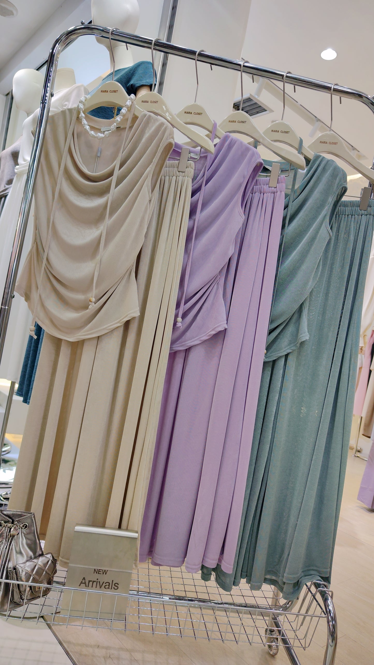 The "Convertible Drape-Neck" Set