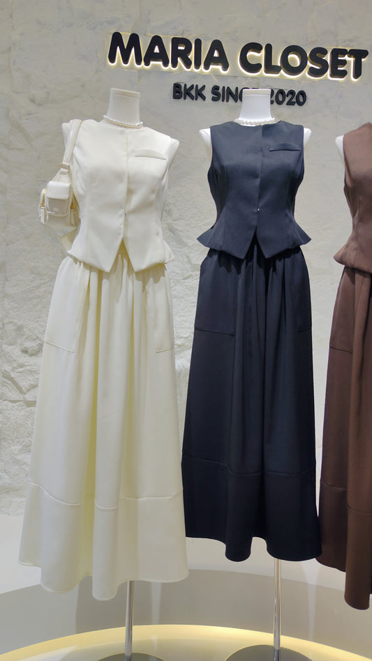 The "Elegant Peplum" Two-Piece Set