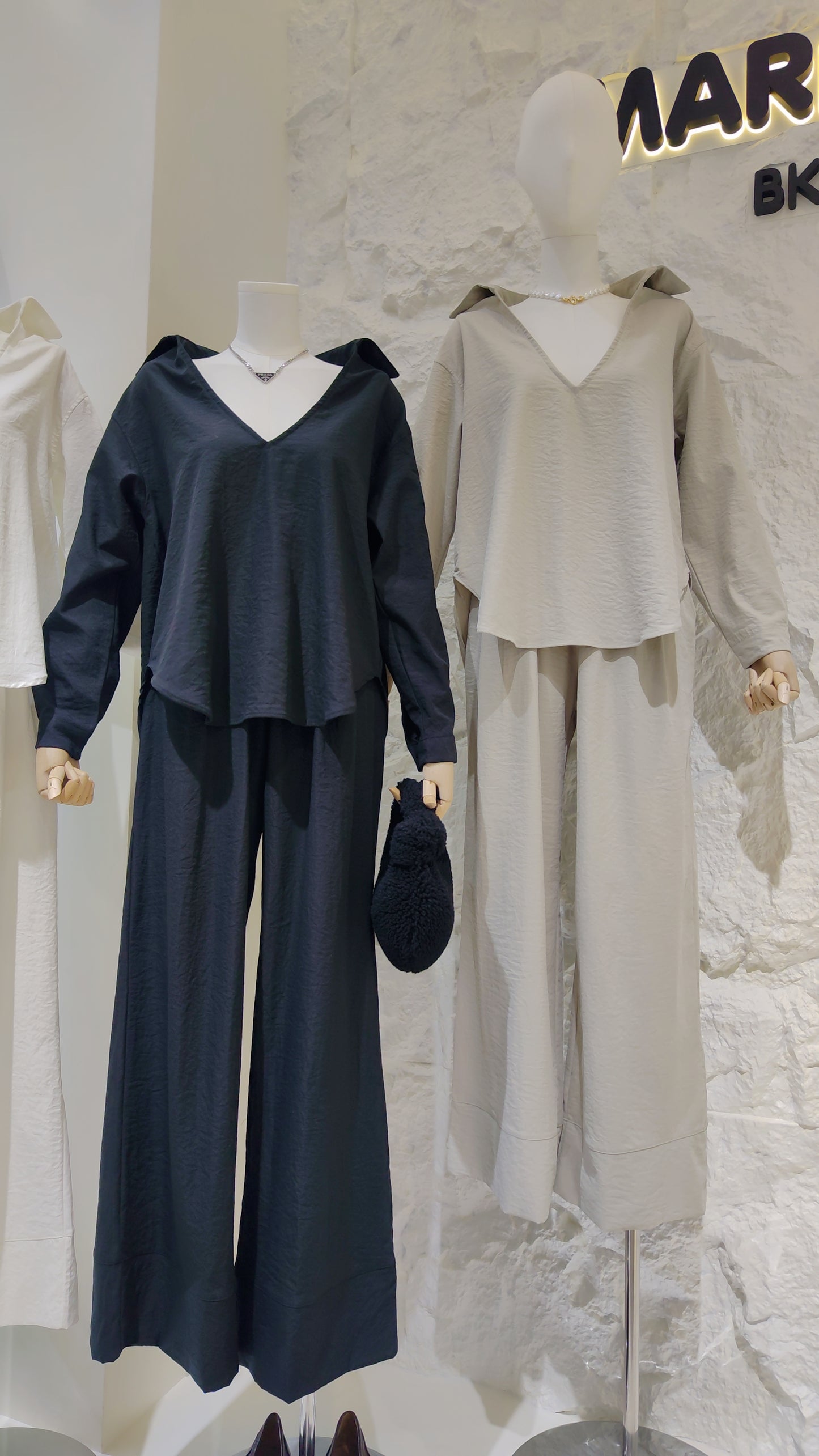 The "Timeless V-Neck" Tunic & Pants Set