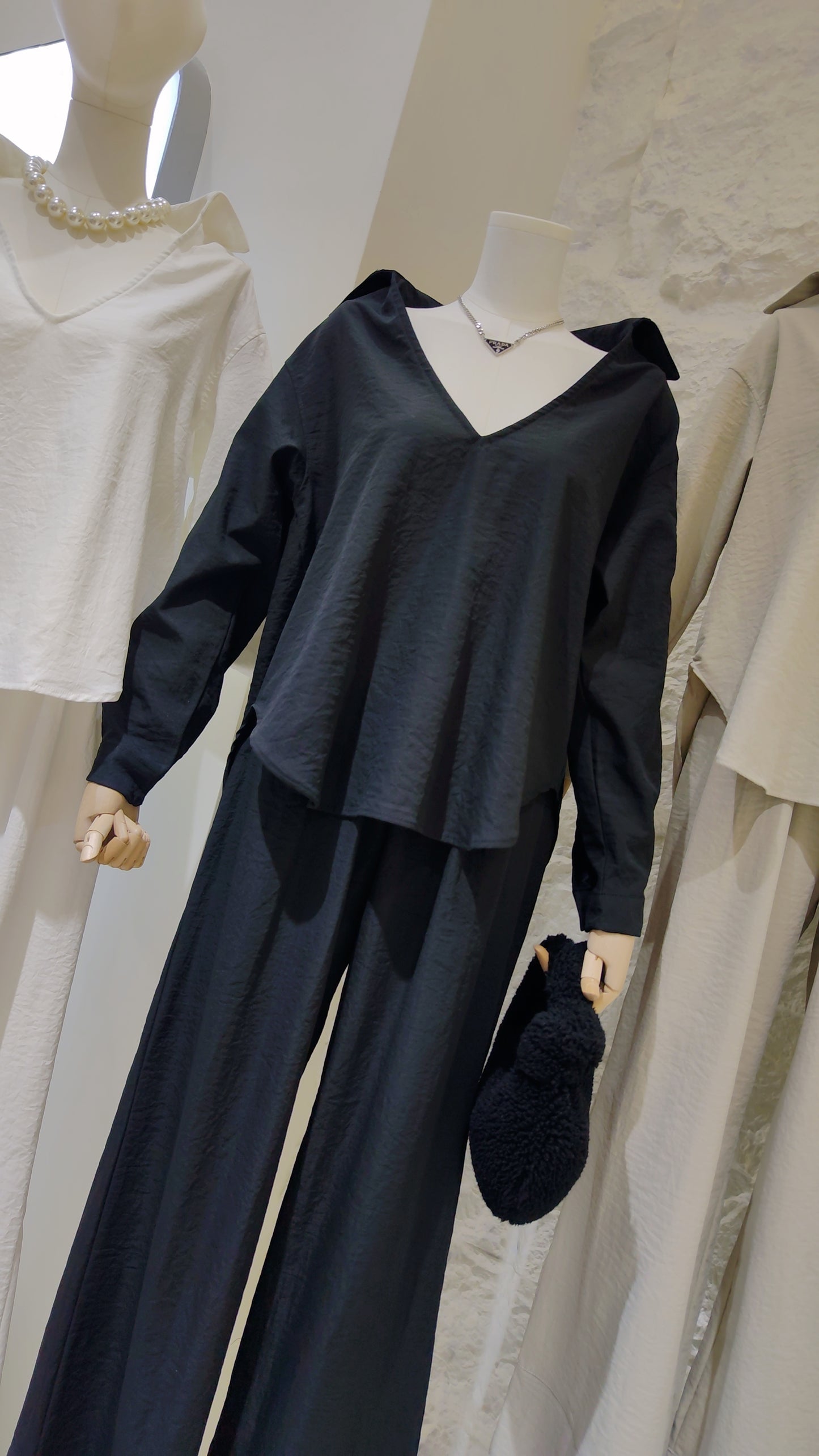 The "Timeless V-Neck" Tunic & Pants Set