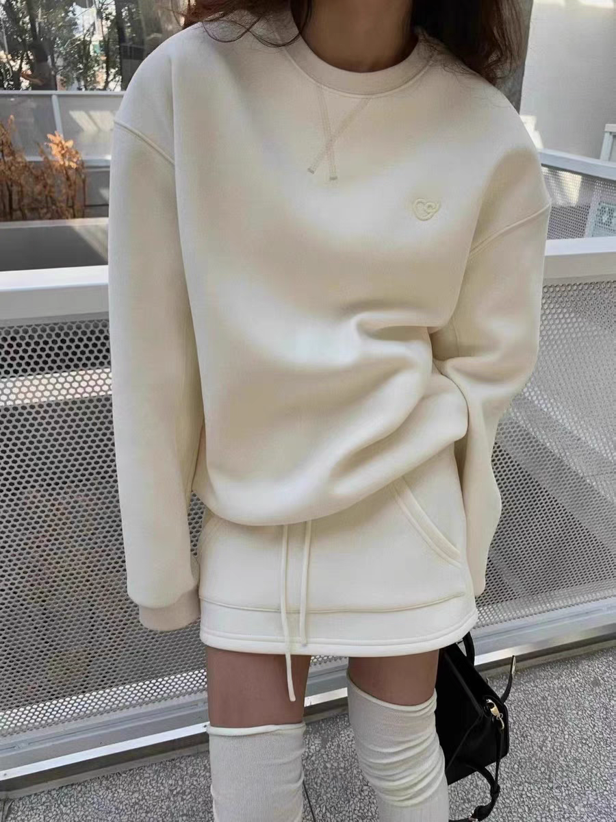 The "Seoul" Sweatshirt & Skirt Set