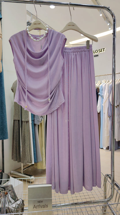 The "Convertible Drape-Neck" Set