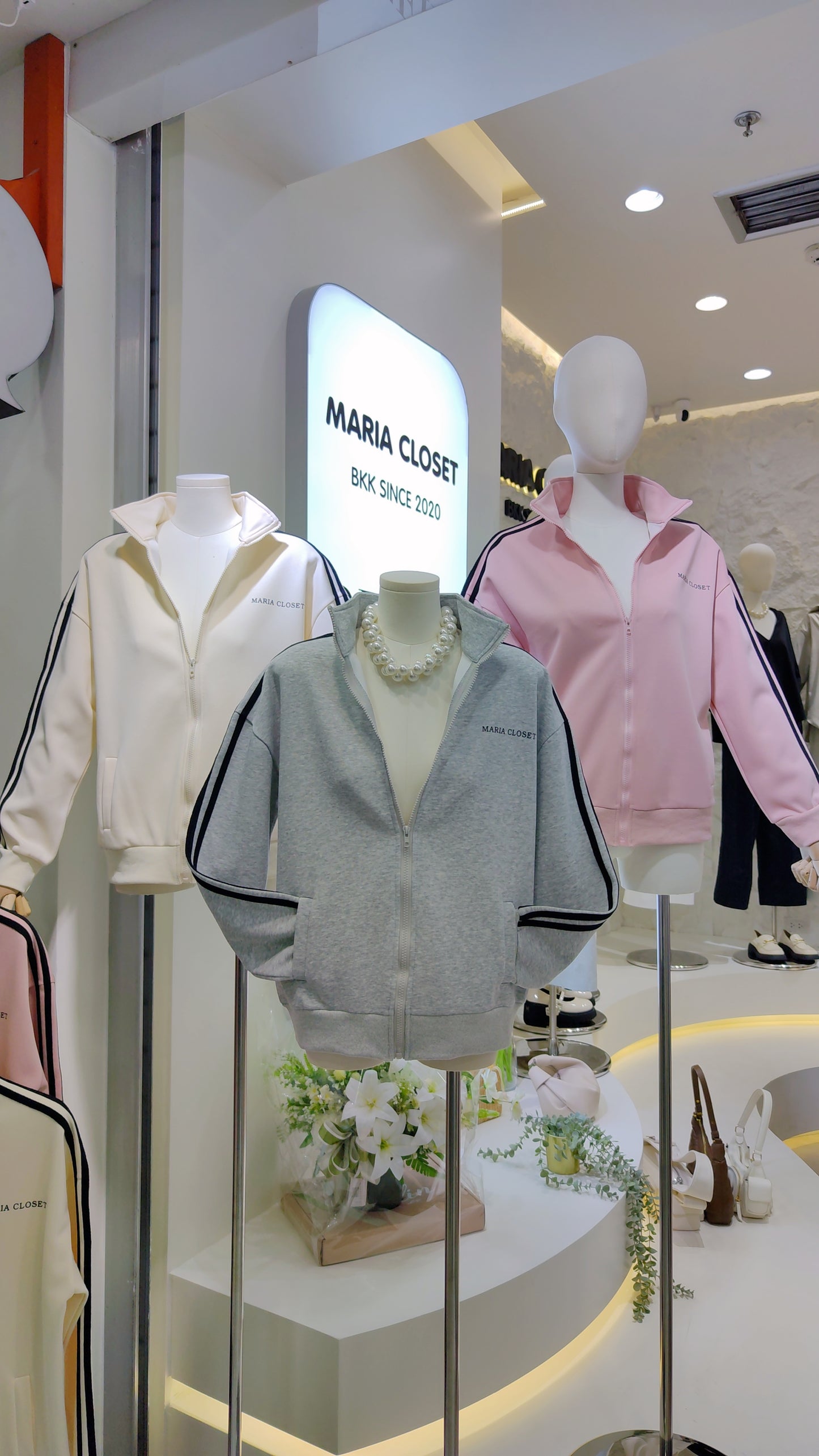 Maria's "Athleisure" Zip-Up Jacket: