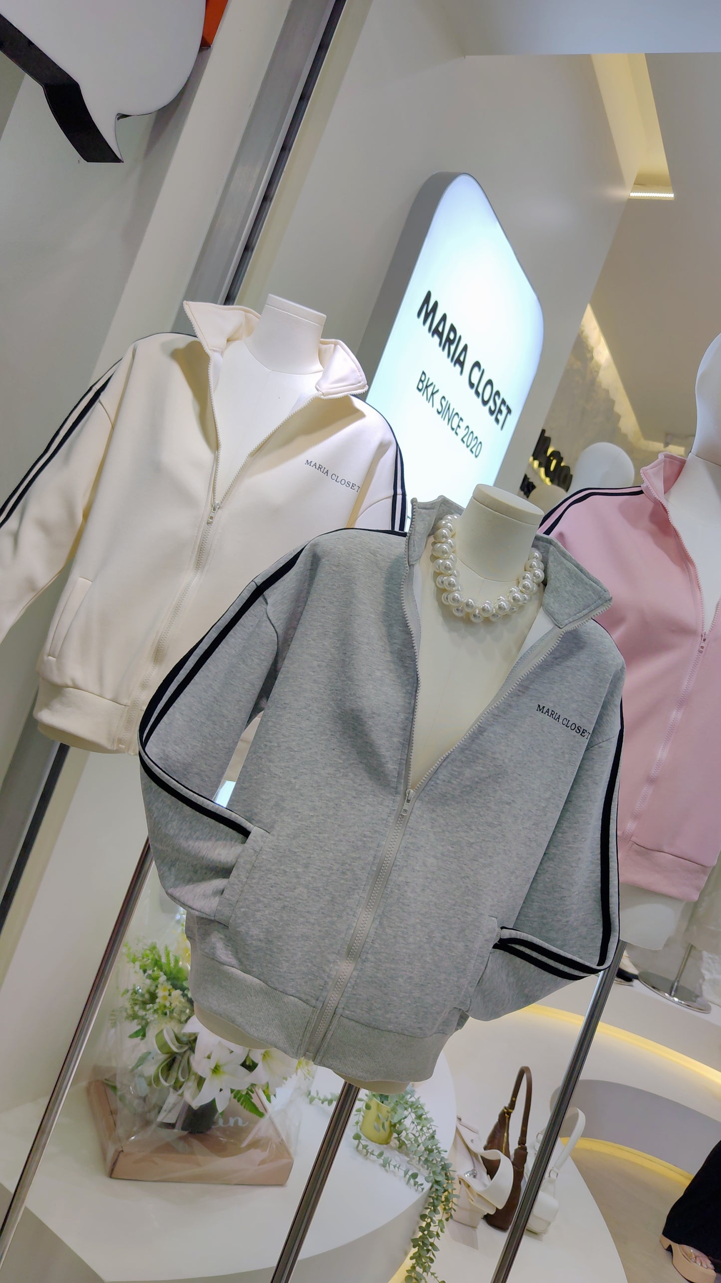 Maria's "Athleisure" Zip-Up Jacket: