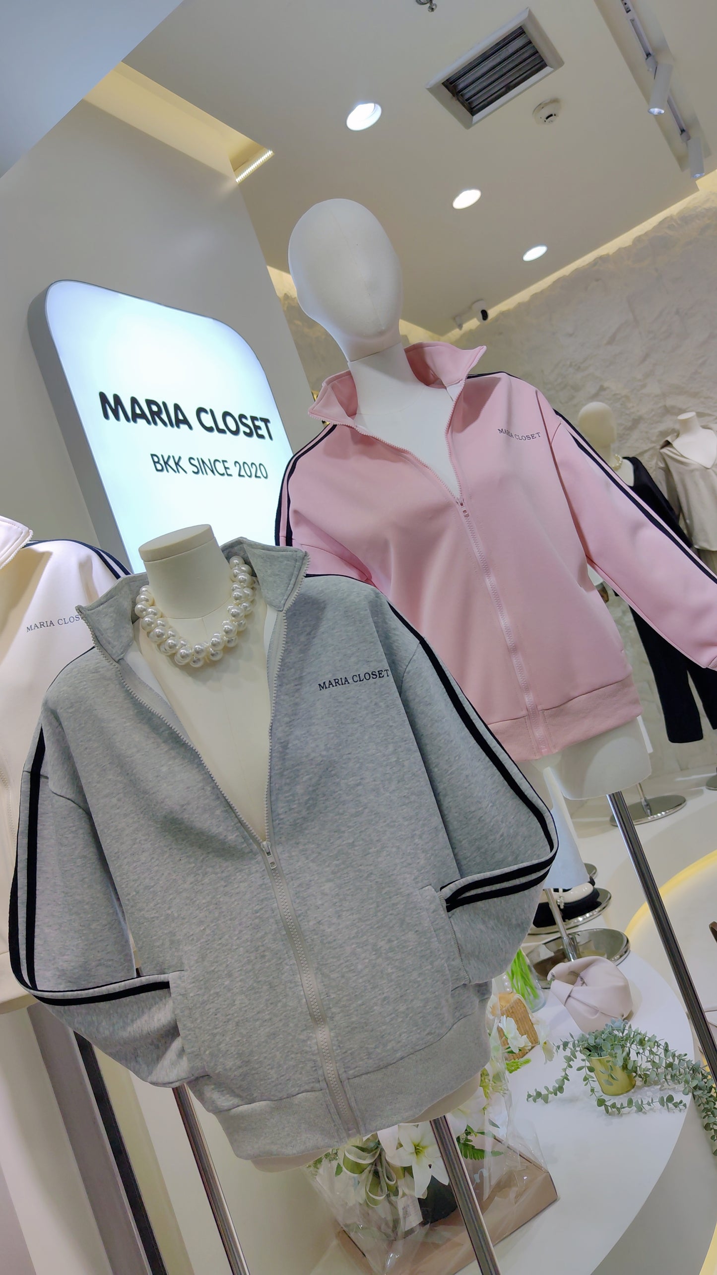 Maria's "Athleisure" Zip-Up Jacket: