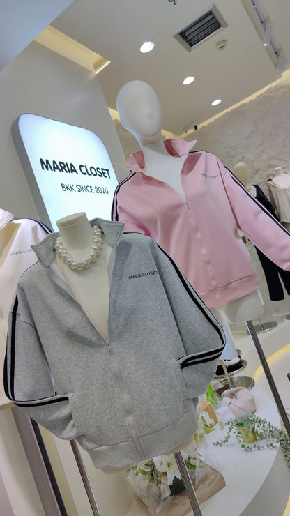 Maria's "Athleisure" Zip-Up Jacket: