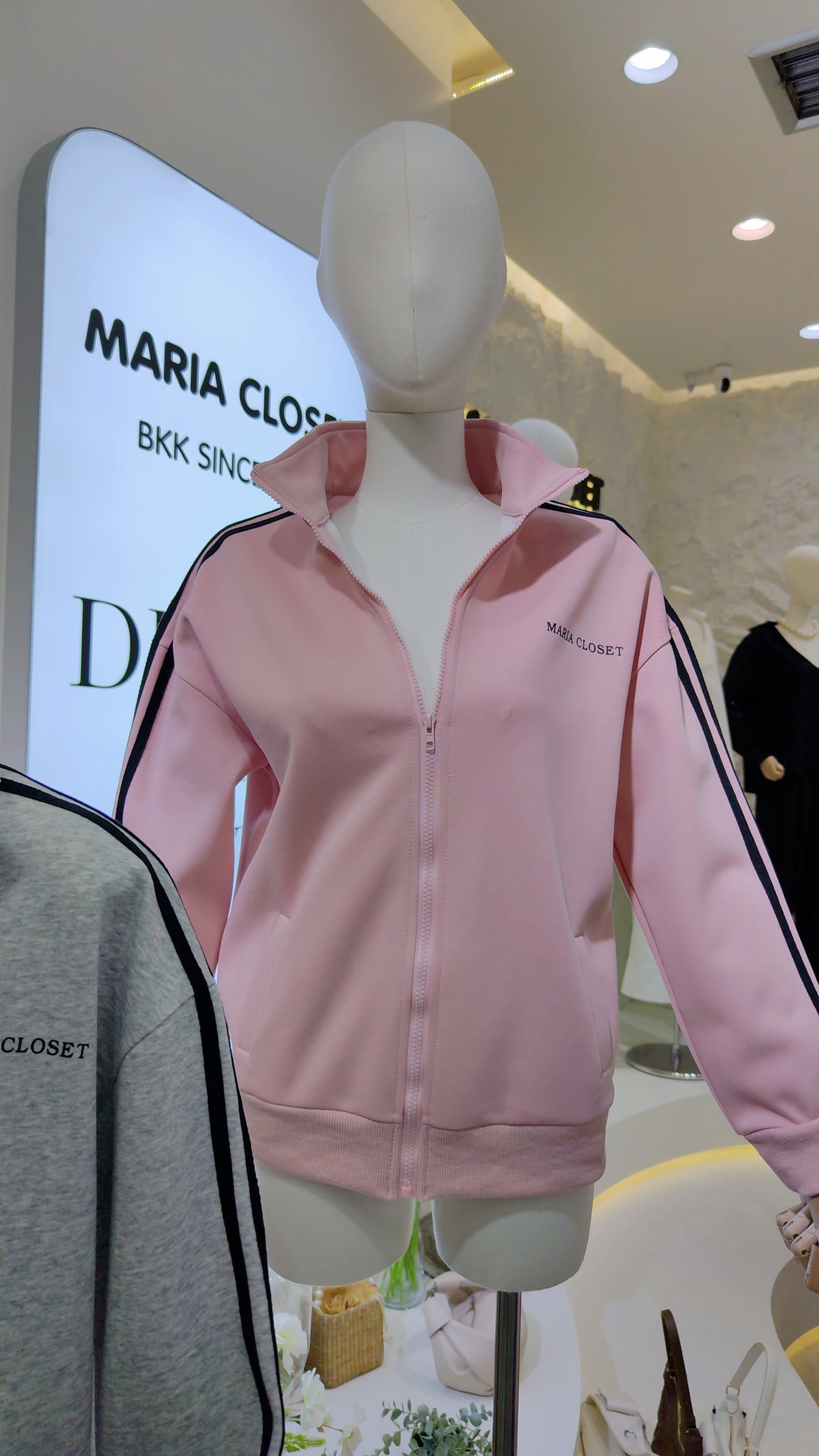 Maria's "Athleisure" Zip-Up Jacket: