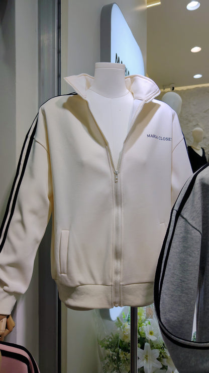 Maria's "Athleisure" Zip-Up Jacket: