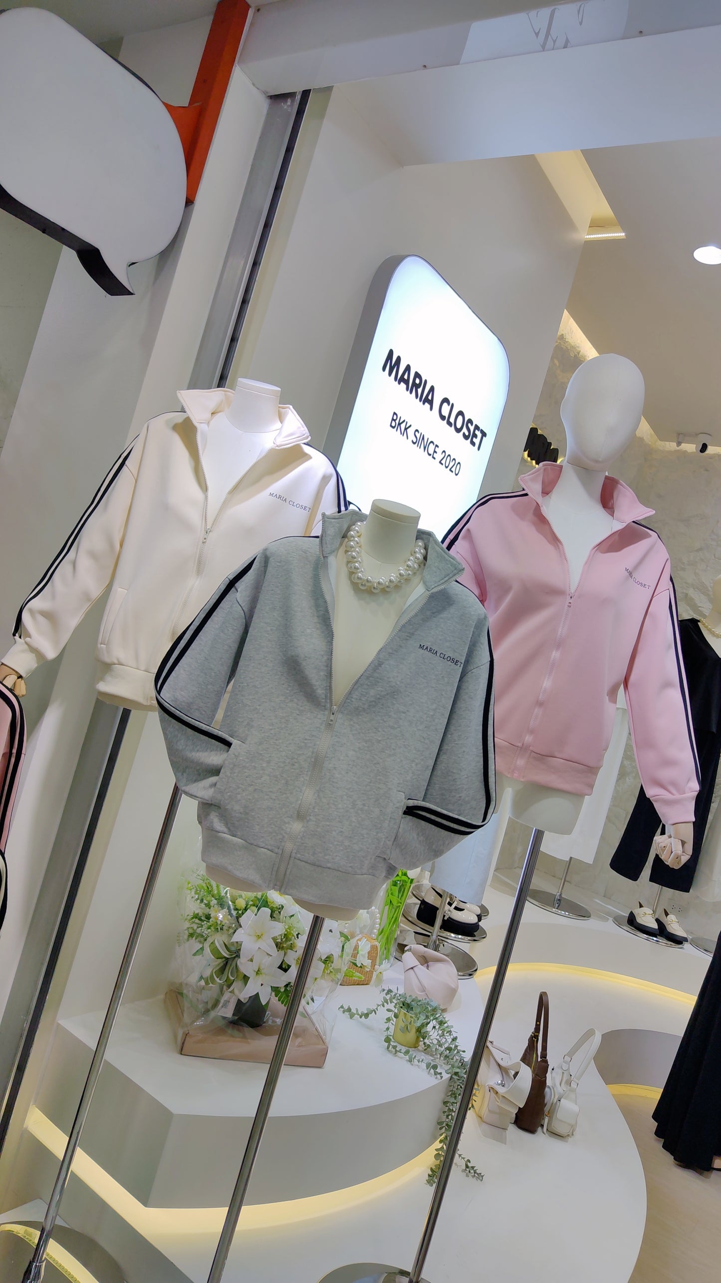 Maria's "Athleisure" Zip-Up Jacket: