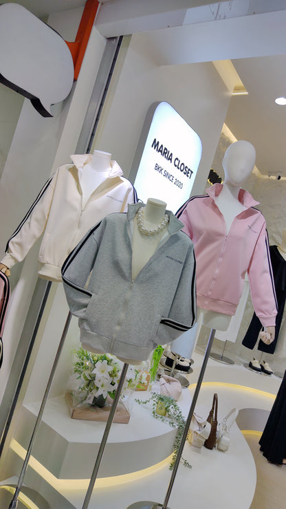 Maria's "Athleisure" Zip-Up Jacket: