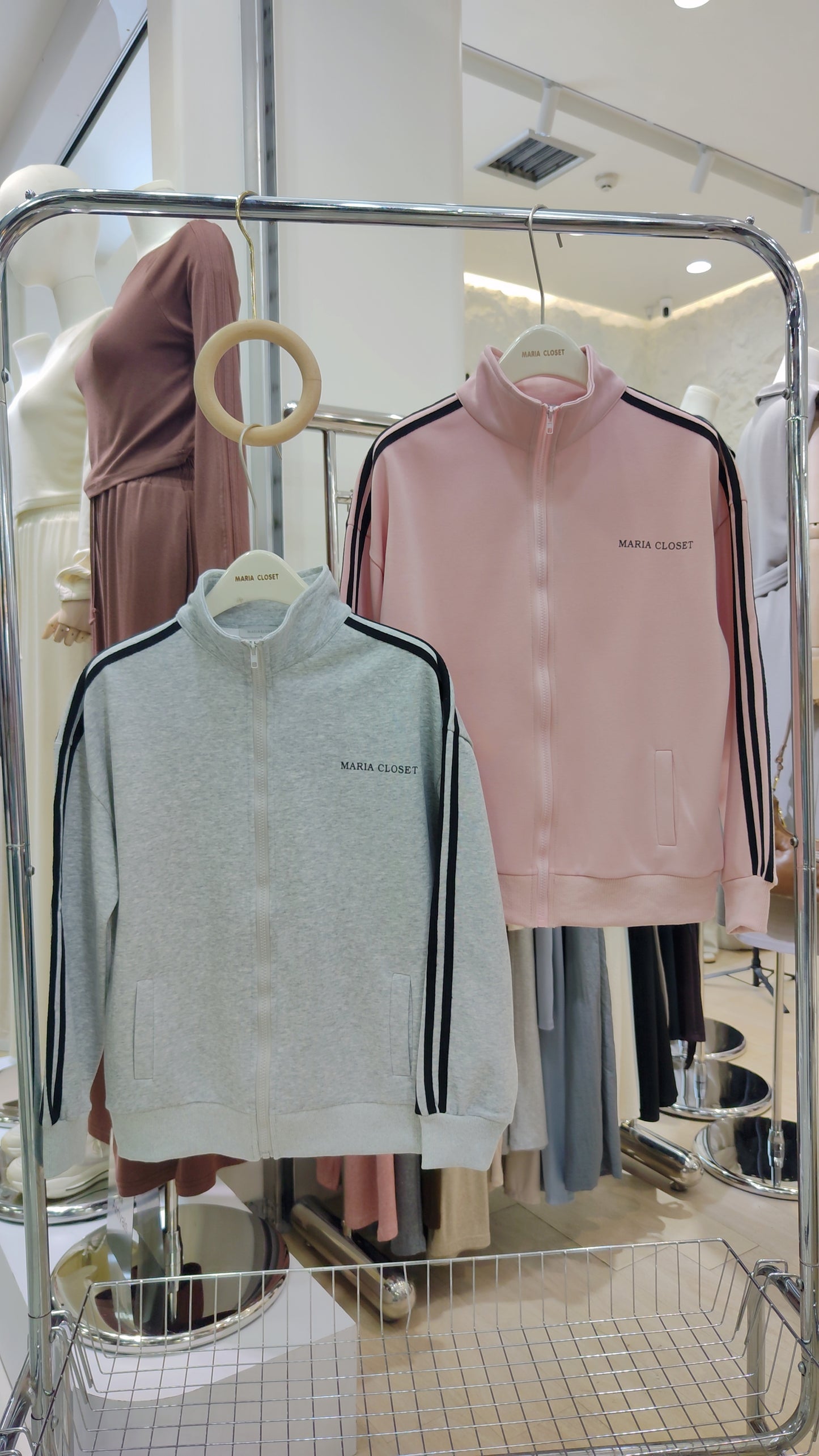 Maria's "Athleisure" Zip-Up Jacket:
