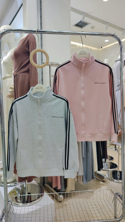 Maria's "Athleisure" Zip-Up Jacket: