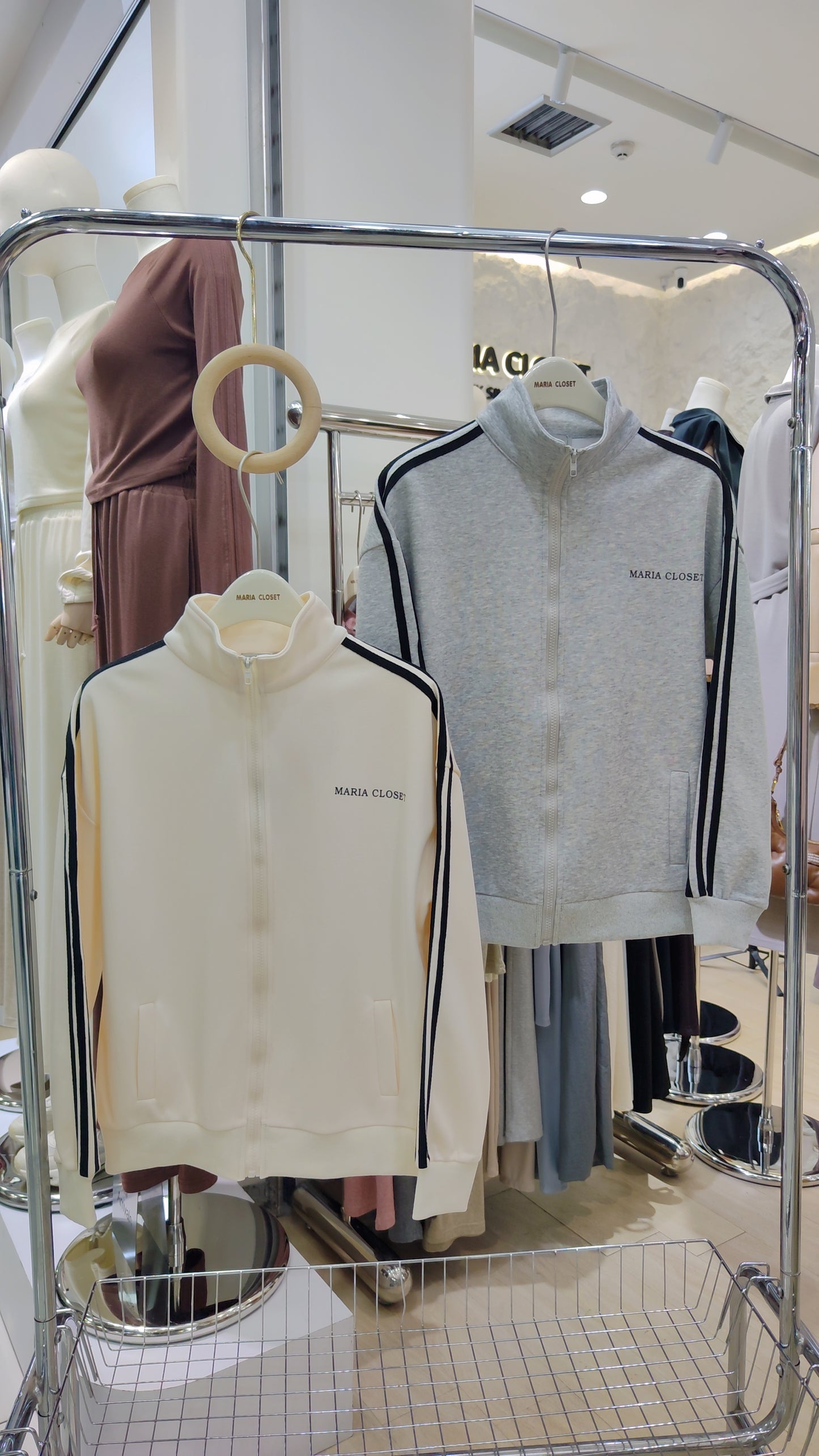 Maria's "Athleisure" Zip-Up Jacket: