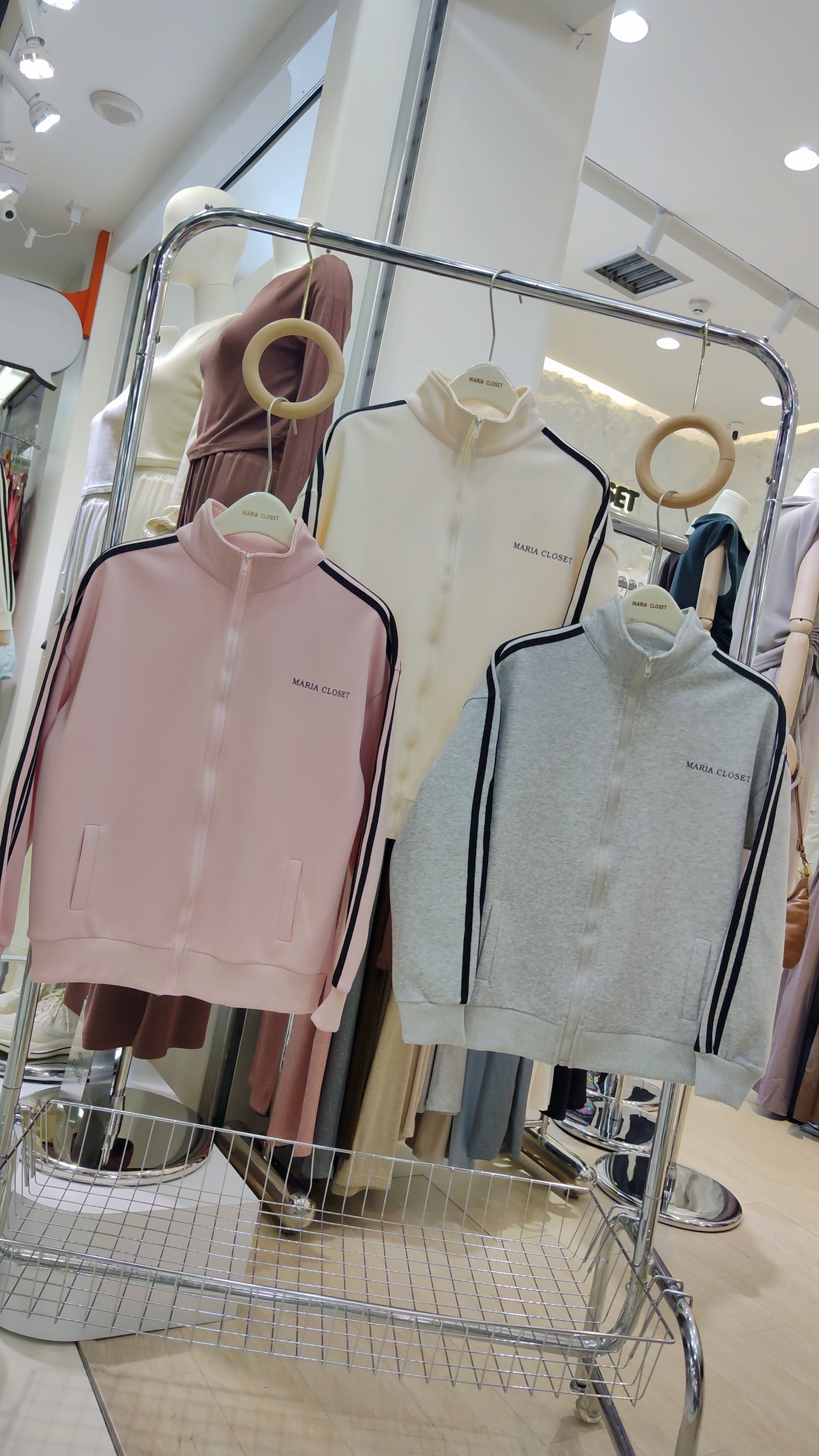 Maria's "Athleisure" Zip-Up Jacket: