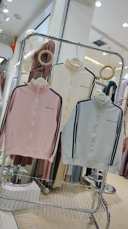 Maria's "Athleisure" Zip-Up Jacket: