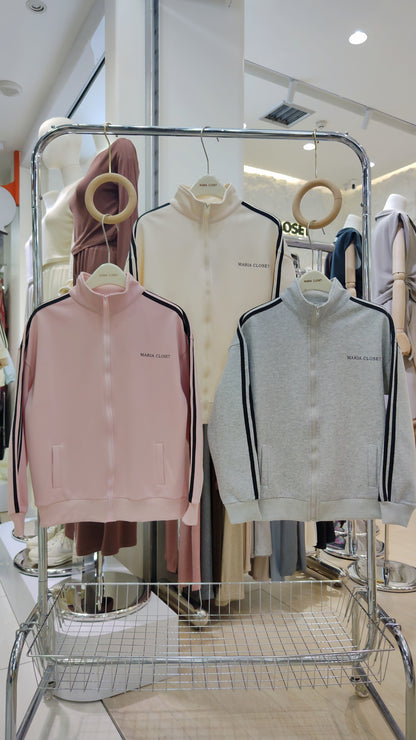 Maria's "Athleisure" Zip-Up Jacket:
