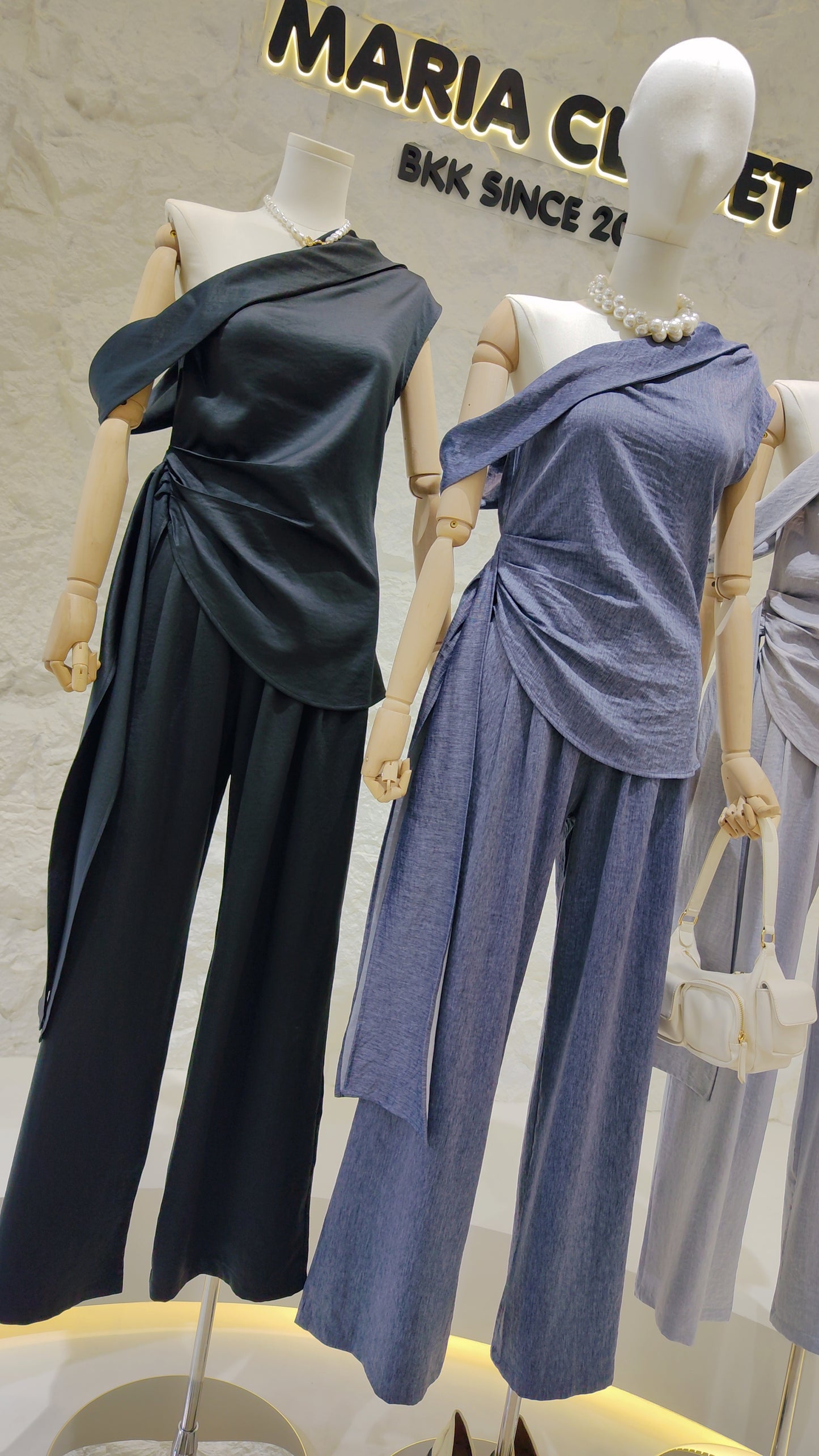 The "Helena" Asymmetrical Drape Set