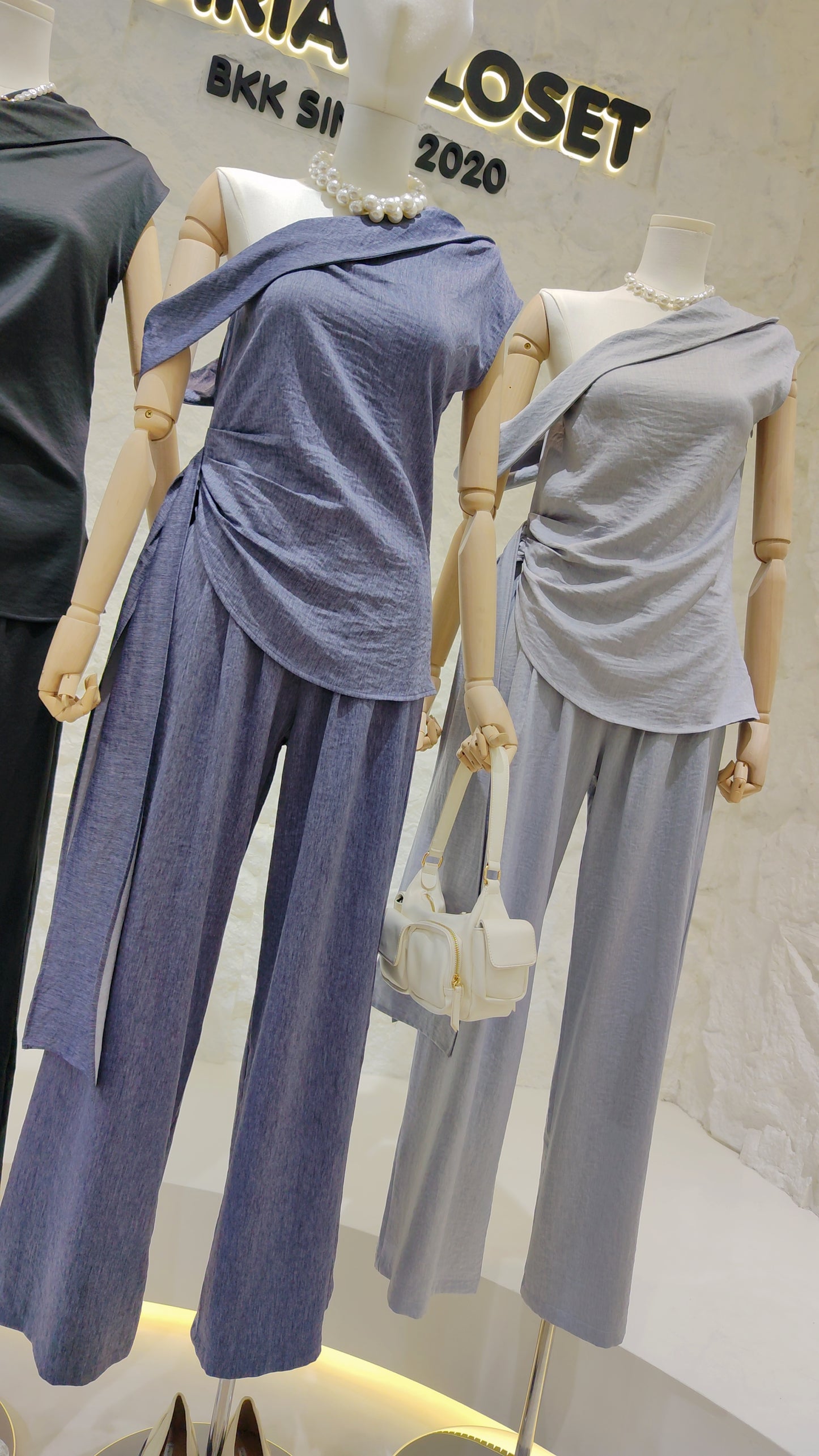 The "Helena" Asymmetrical Drape Set